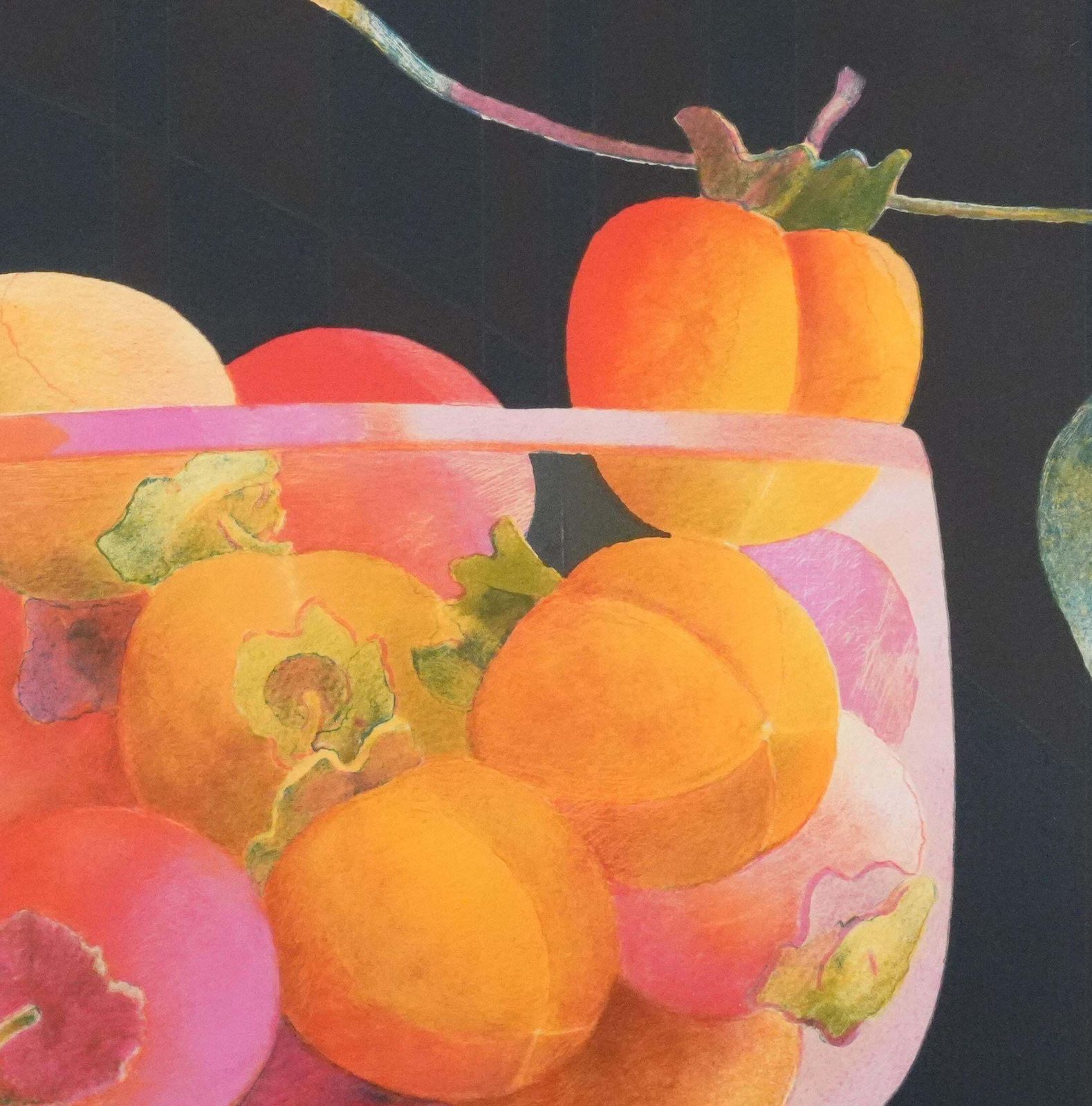 Pierre Garcia Fons Orange Fruits   Original Lithograph, Signed photo 222.0