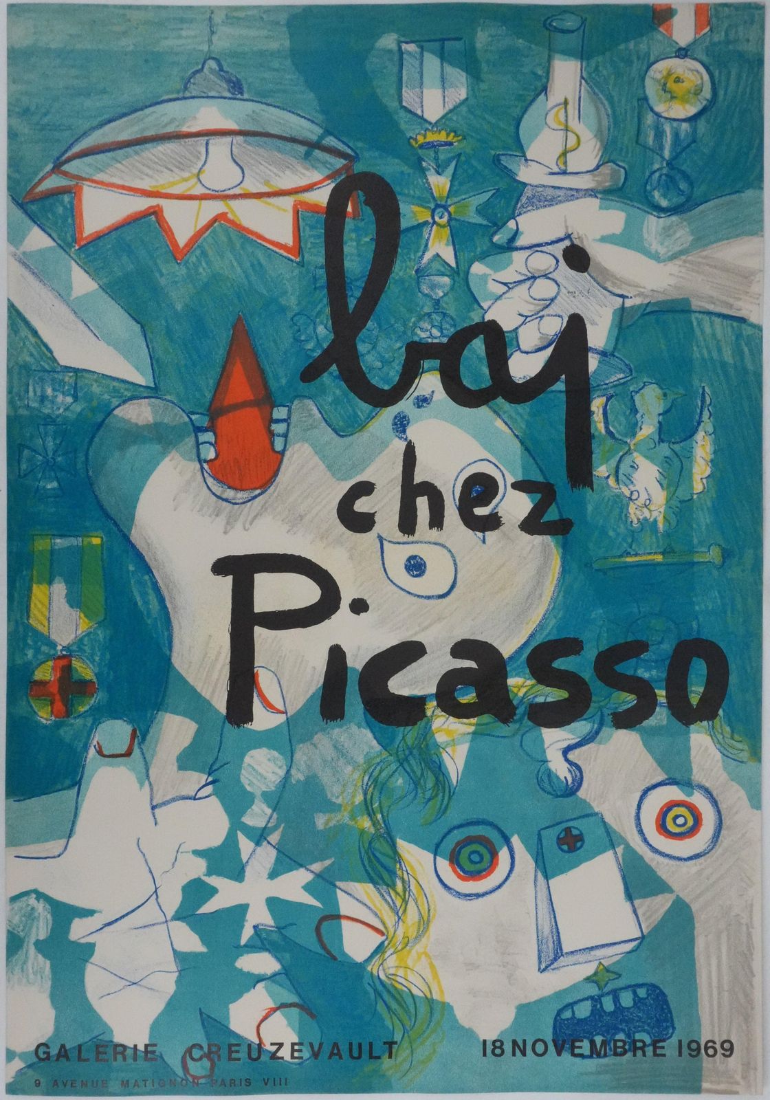 Enrico Baj Baj At Picasso's   Original Lithograph 1969