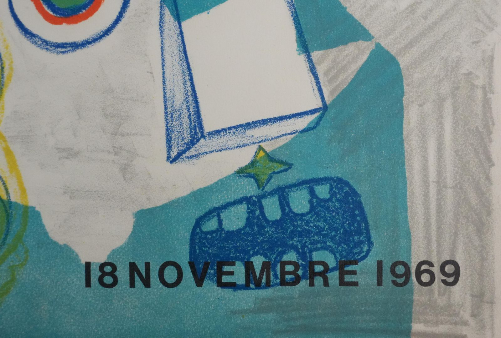 Enrico Baj Baj At Picasso's   Original Lithograph 1969 photo vinterior