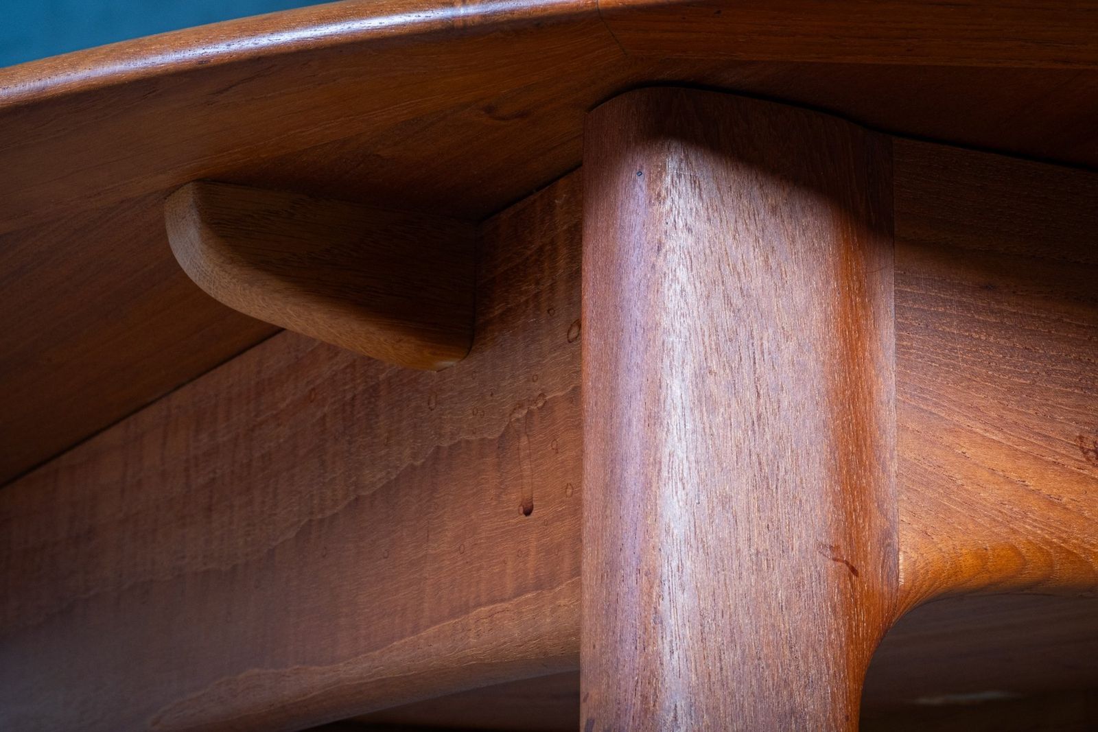 Ronde Teakhouten Eettafel Met Vlinderuitschuifsysteem Van Svend Aage Madsen Voor K. Knudsen, Jaren 1960 photo vintage