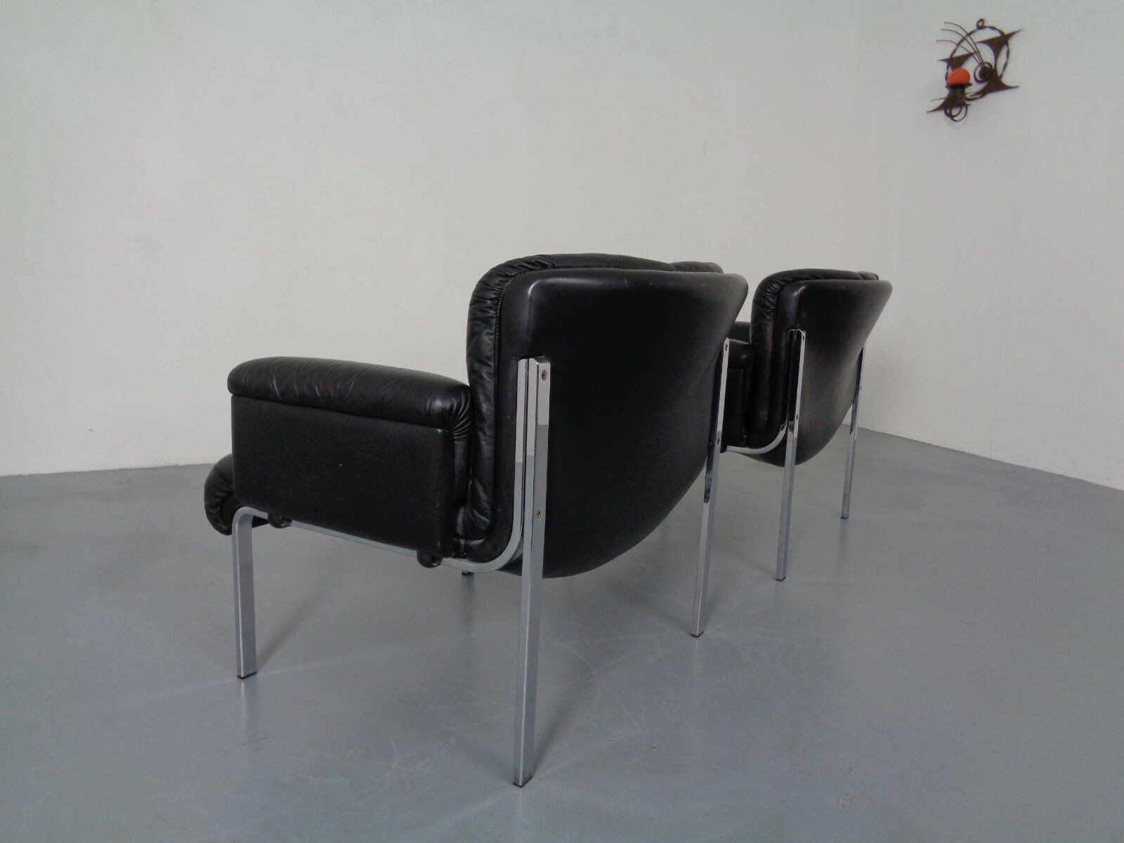 1200 Eurochairs & Tables By Hans Eichenberger For Girsberger, Switzerland, 1970s, Set Of 8 photo buy
