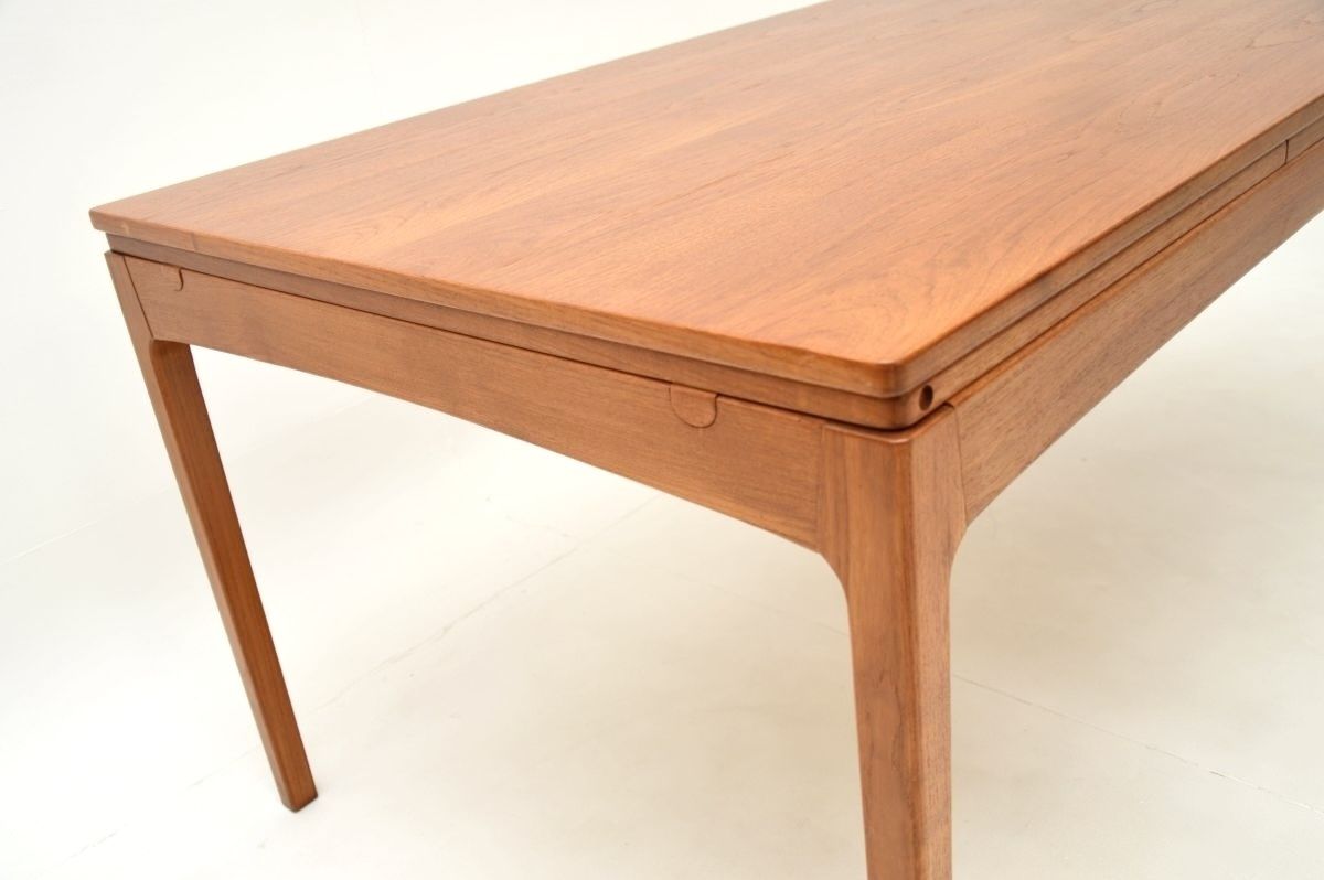 Vintage Danish Teak Extending Dining Table photo vintage