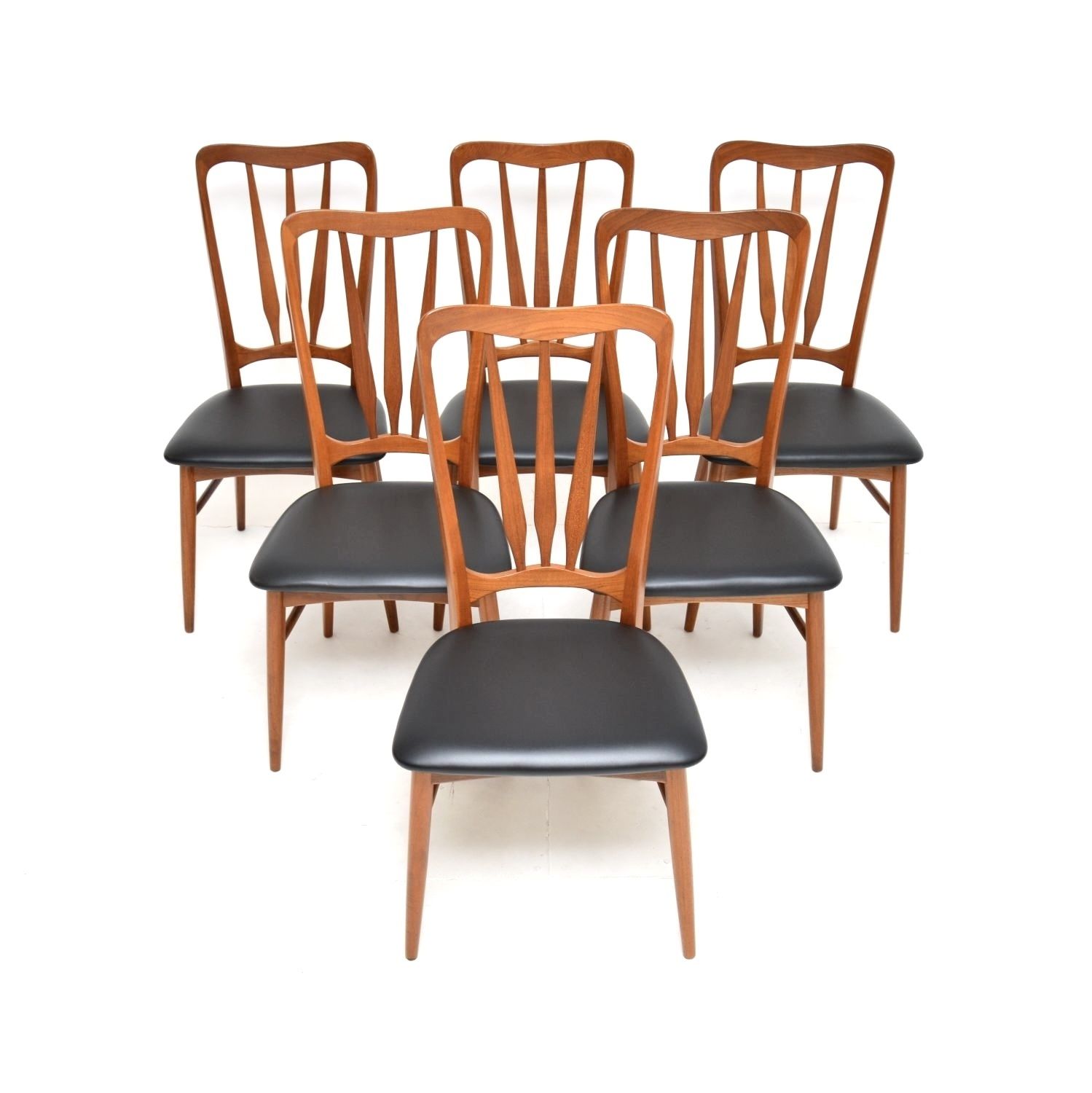 Set Of Six Danish Teak ‘Ingrid’ Dining Chairs By Niels Koefoed