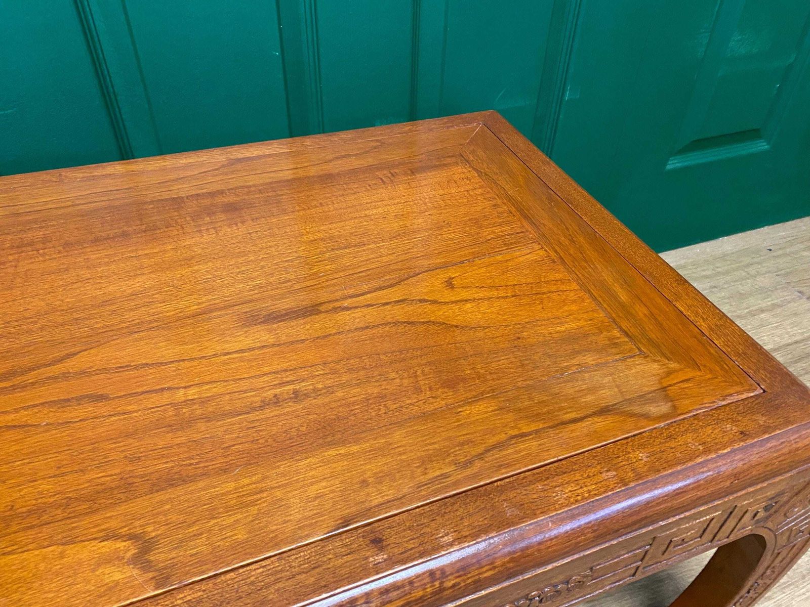 Antique Oriental Reversible Camphor Wood Carved Bench Stool Coffee Table photo buy