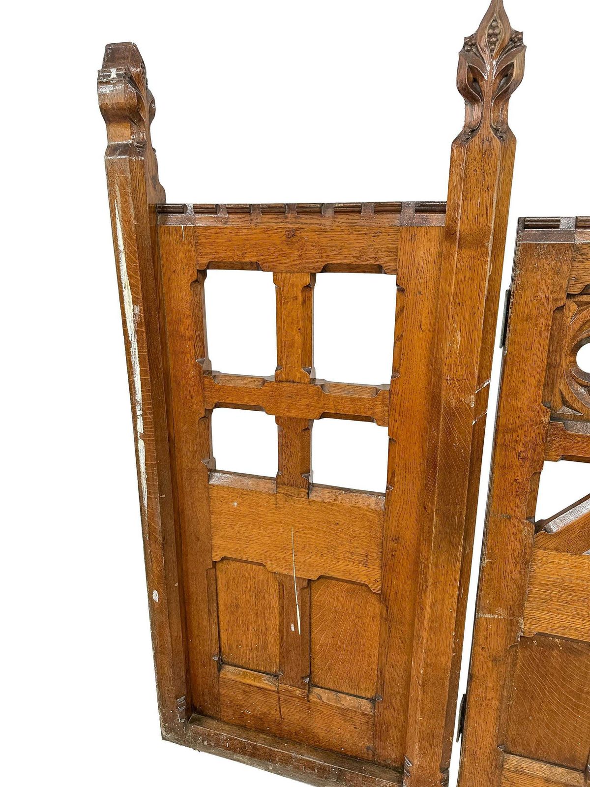 Victorian Gates & Panels Gothic Revival Altar Communion Confession Rail  19th Century Antique. photo 685.0