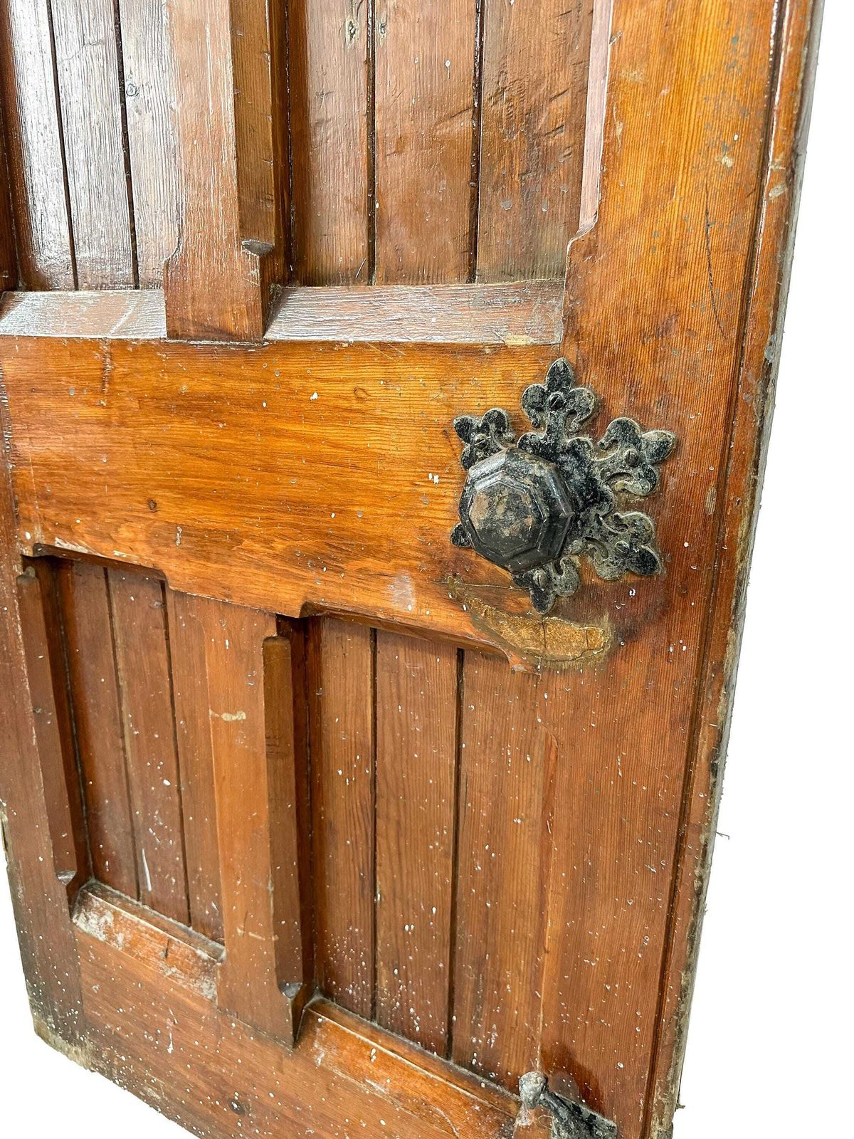 Large Gothic Revival Double Church Doors In Pitch Pine   Late 19th Century Victorian Ecclesiastical. photo Home Fixtures