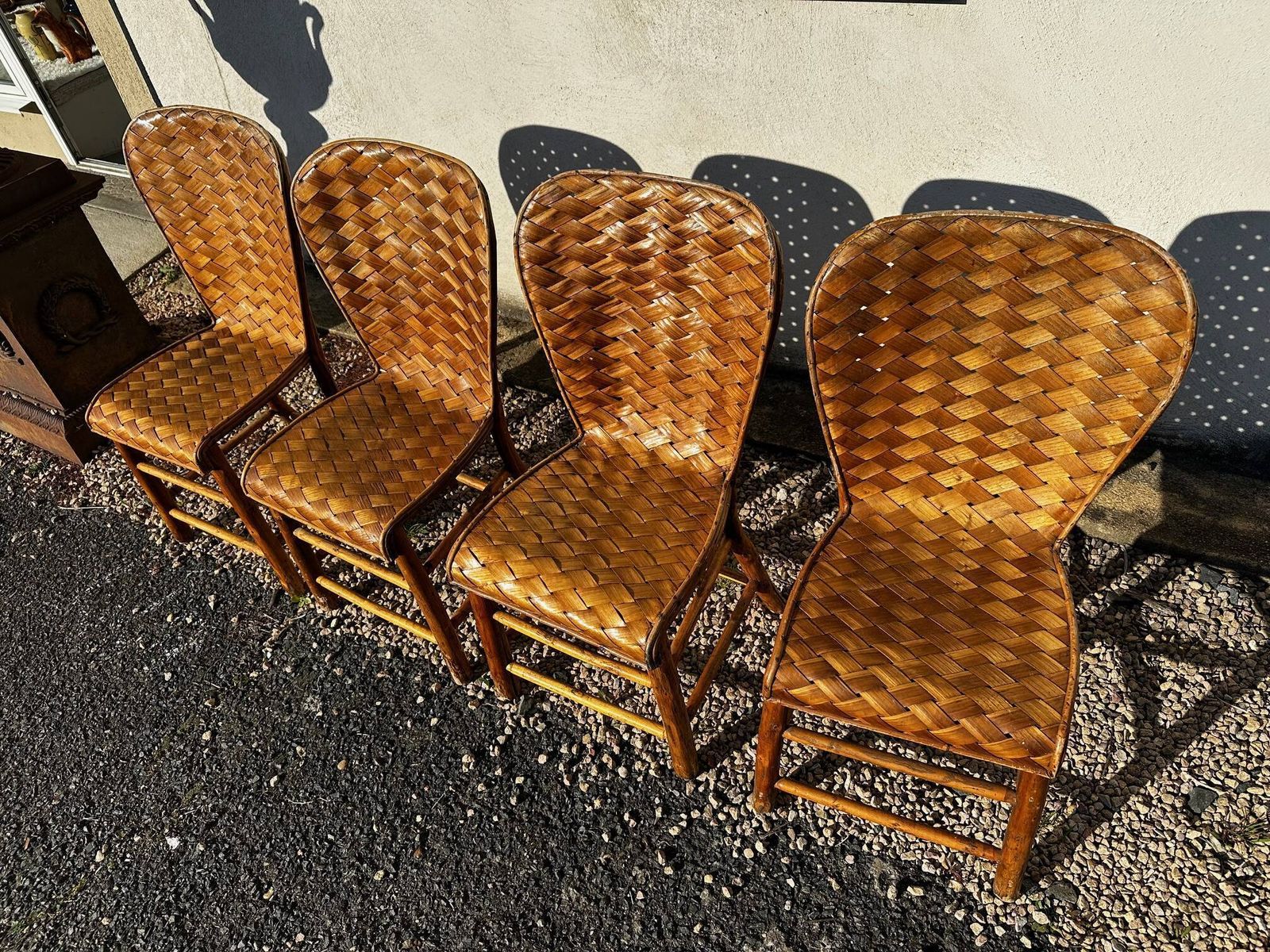 Garden Furniture Rattan And Chestnut Living Room Set photo