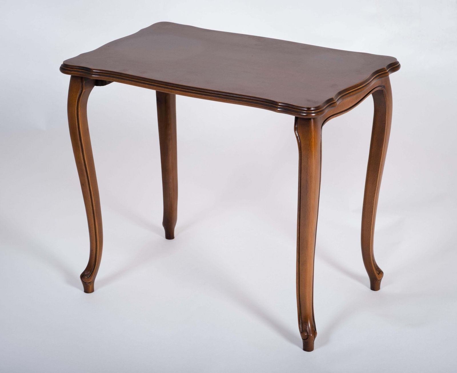 Vintage Louis XV Style Nesting Tables In Nut Wood, Set Of 3 photo buy