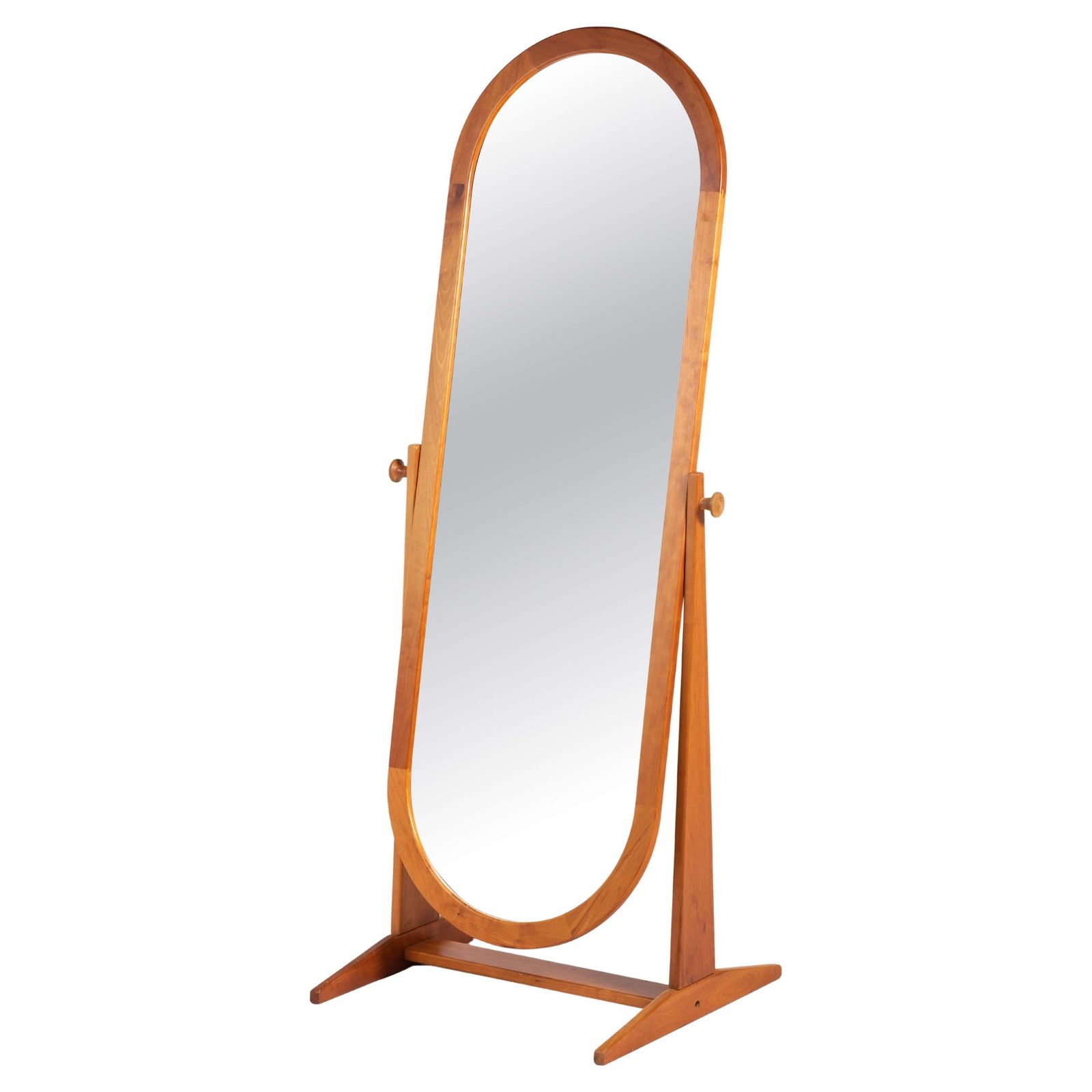Cheval Floor Mirror By Pedersen & Hansen, Denmark, 1970s