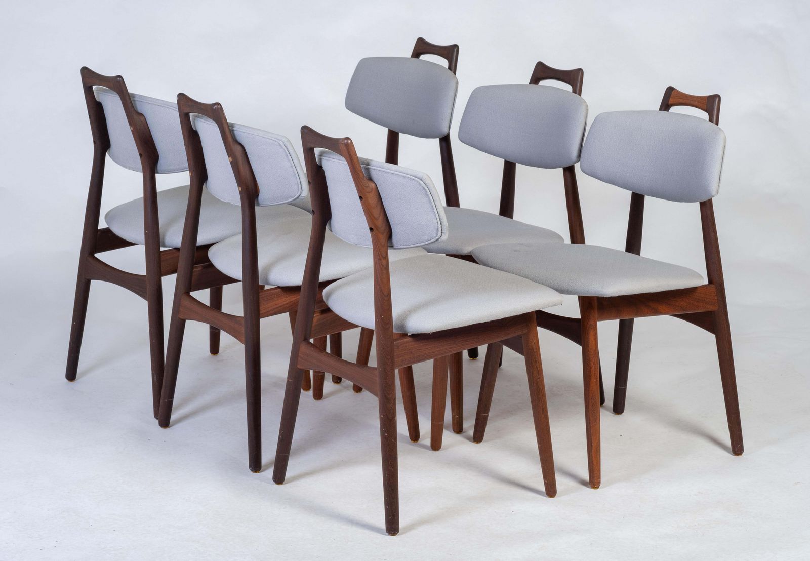 Deense Eetstoelen In Teakhout Van Ib Kofoed Larsen, Ca. Jaren 1960, Set Van 6 photo 3809.0