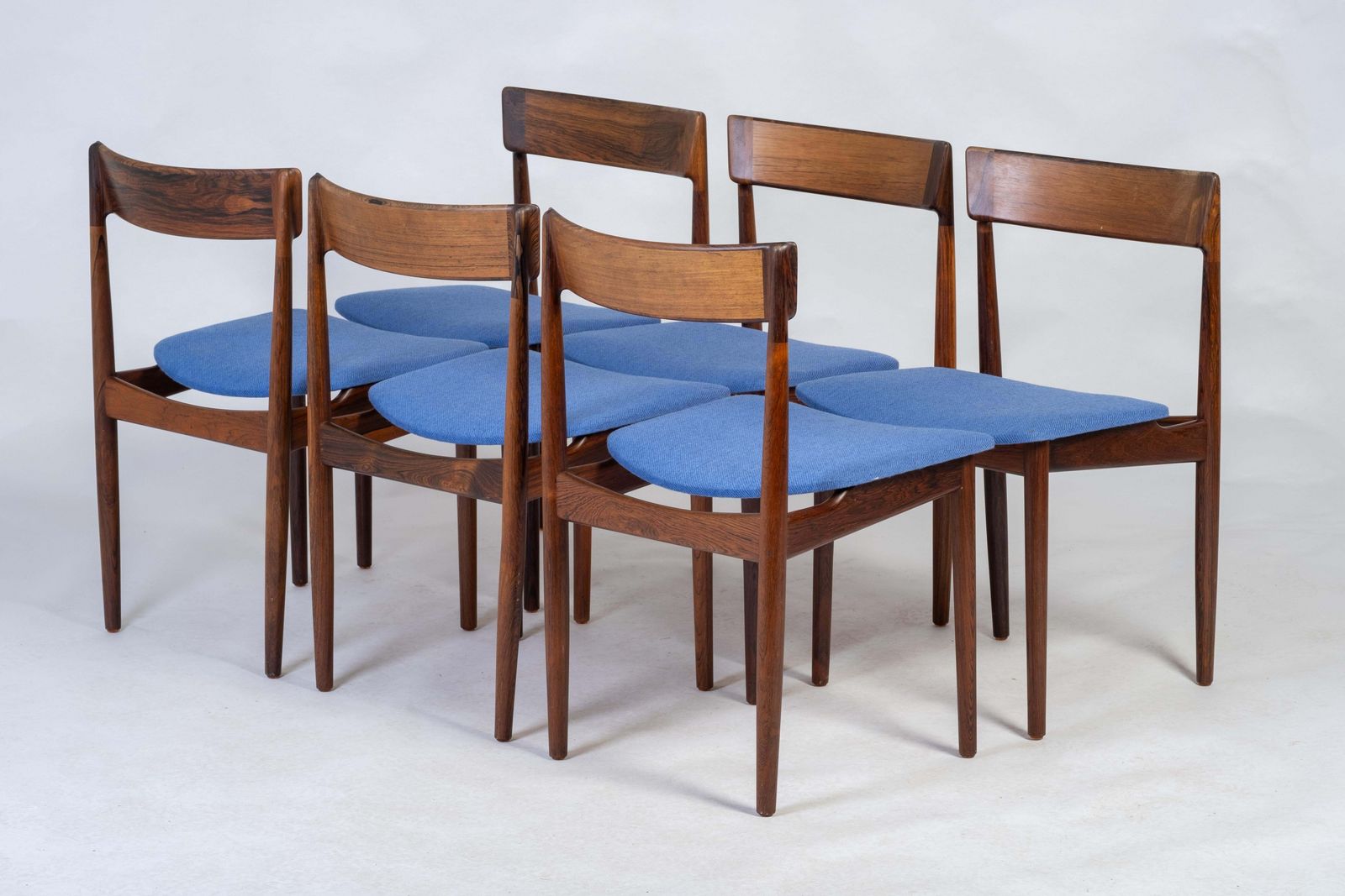 Rozenhouten Eetkamerstoelen Van Henry Rosengren Hansen Voor Brande Møbelindustri, Ca. Jaren 1960 photo Meubels