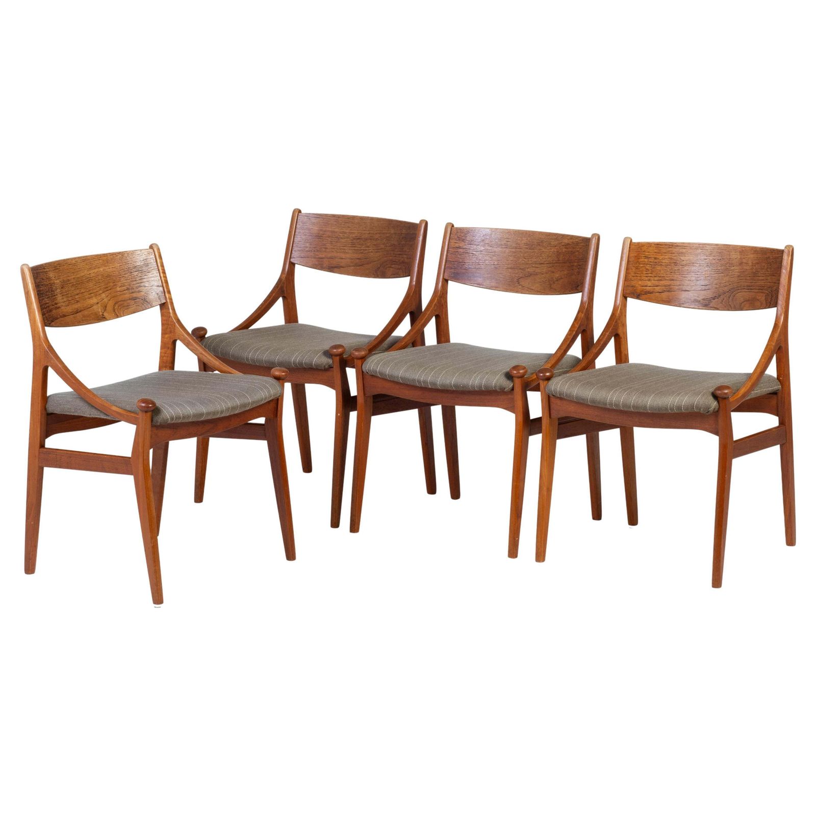 Eetkamerstoelen In Teakhout Van Vestervig Eriksen Voor Brdr. Tromborg, Ca. Jaren 1960, Set Van 4