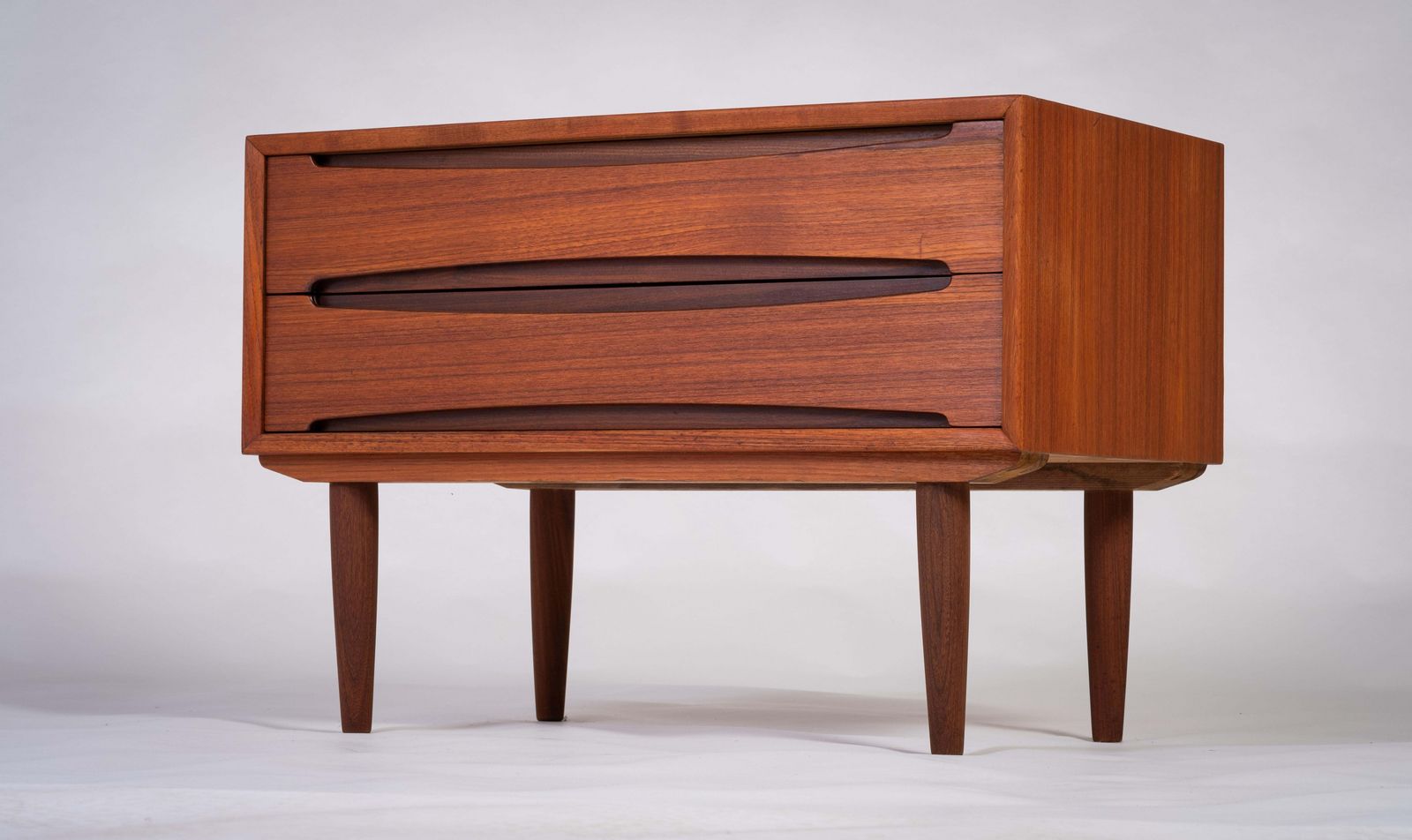 Dresser In Teak With 2 Drawers, 1960s, Danish Design photo for sale