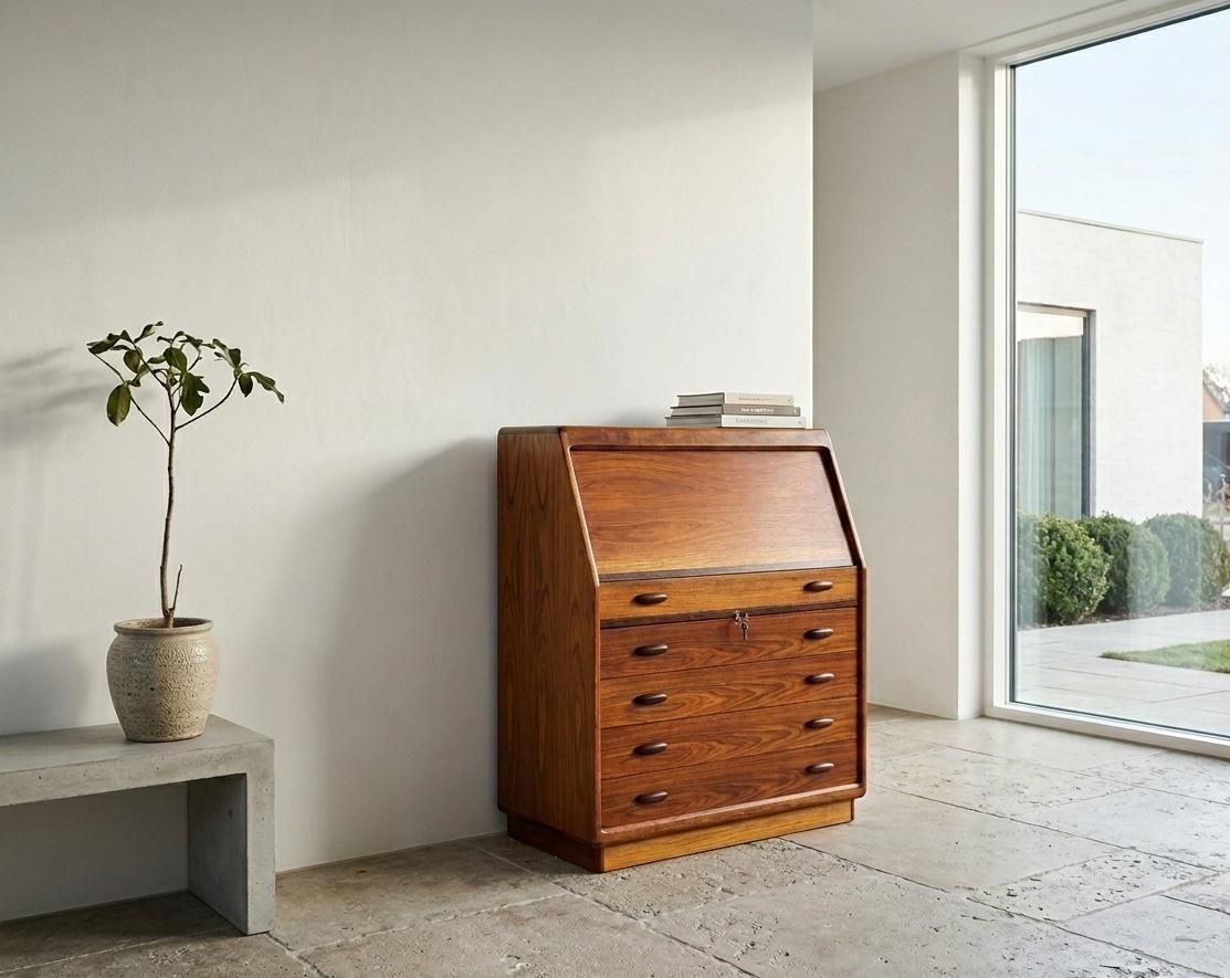 Secretaire In Rosewood From Dyrlund, Denmark, 1970s photo furniture
