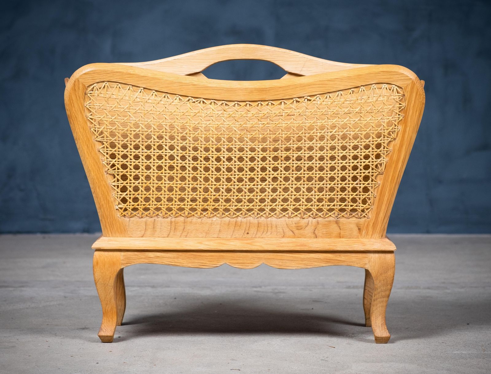 Magazine Rack In Oak And Cane, Danish Design, 1960s photo buy