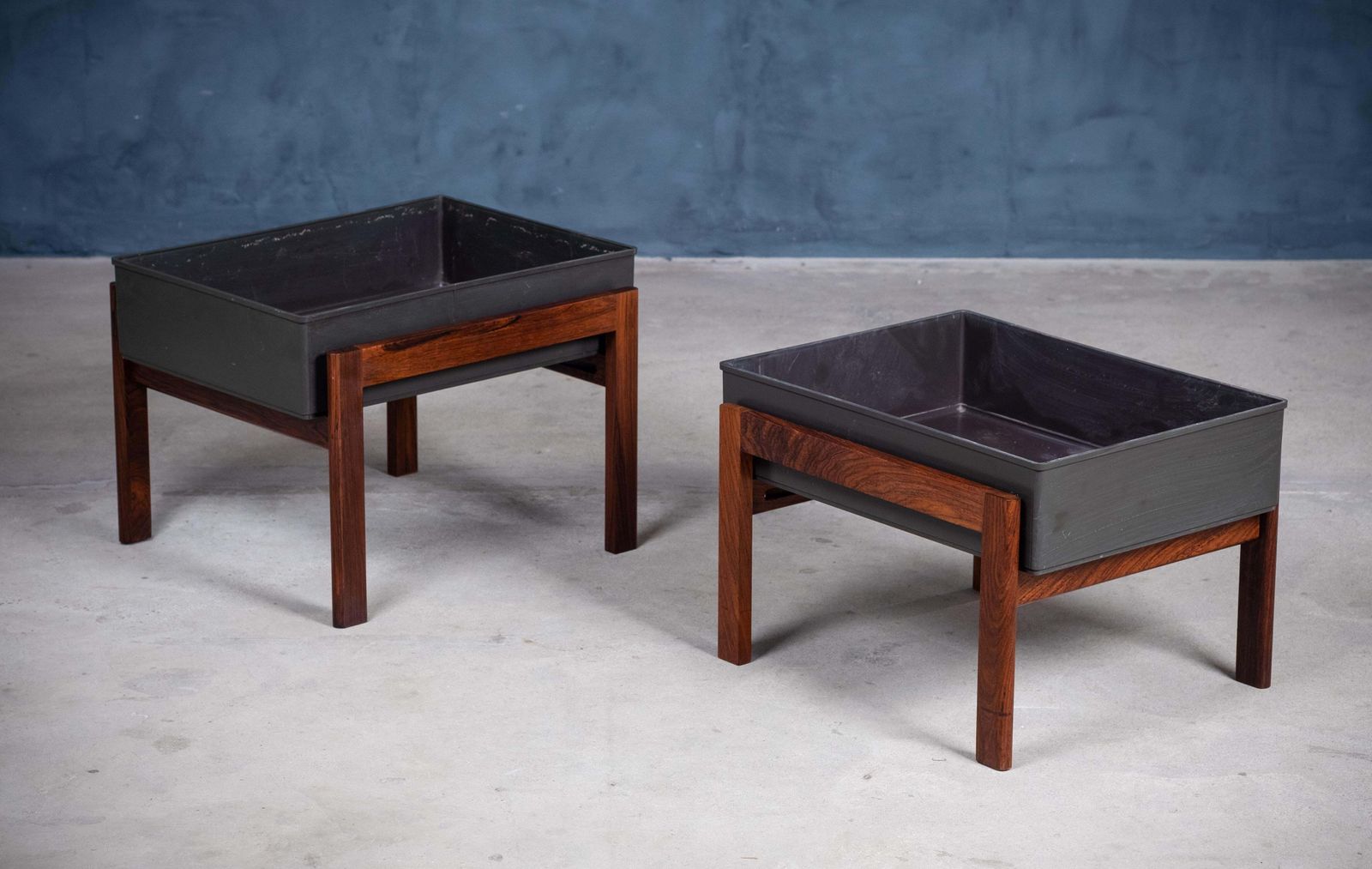 Mid Century Danish Rosewood Planters, 1960s, Set Of 2 photo furniture
