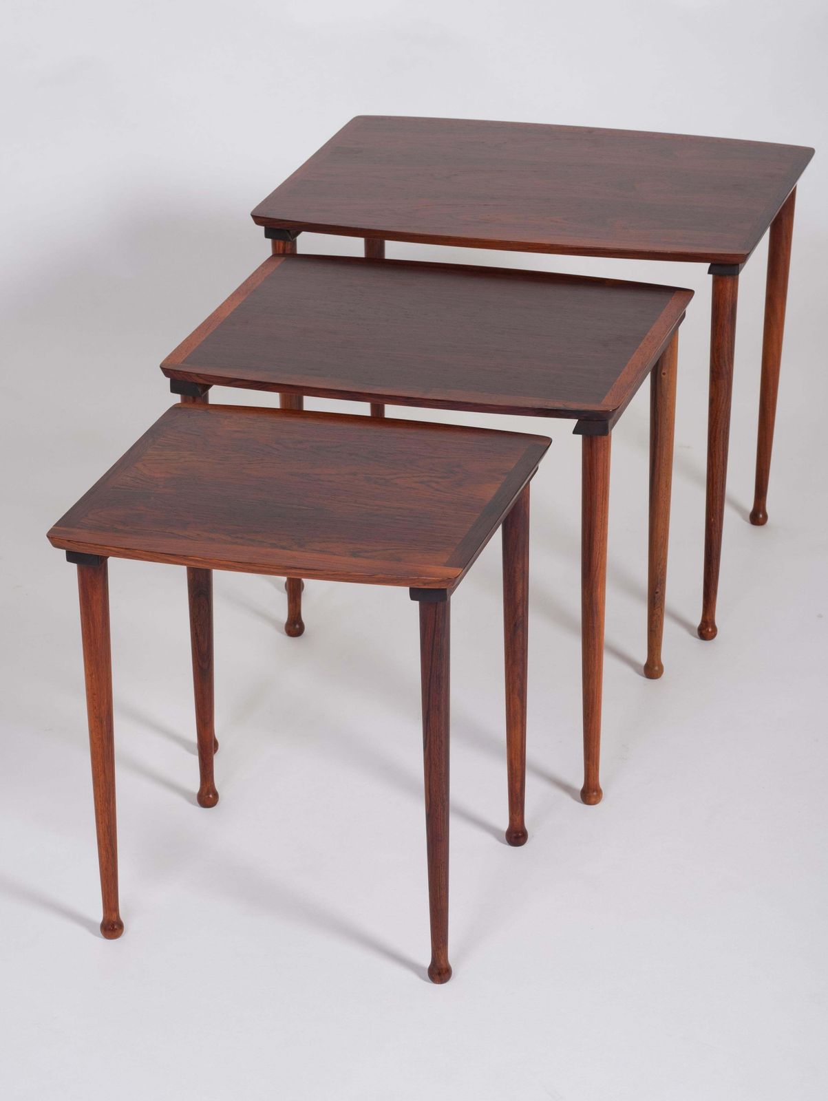Danish Nesting Tables In Rosewood From Møbel Intarsia, 1960s, Set Of 3 photo Furniture