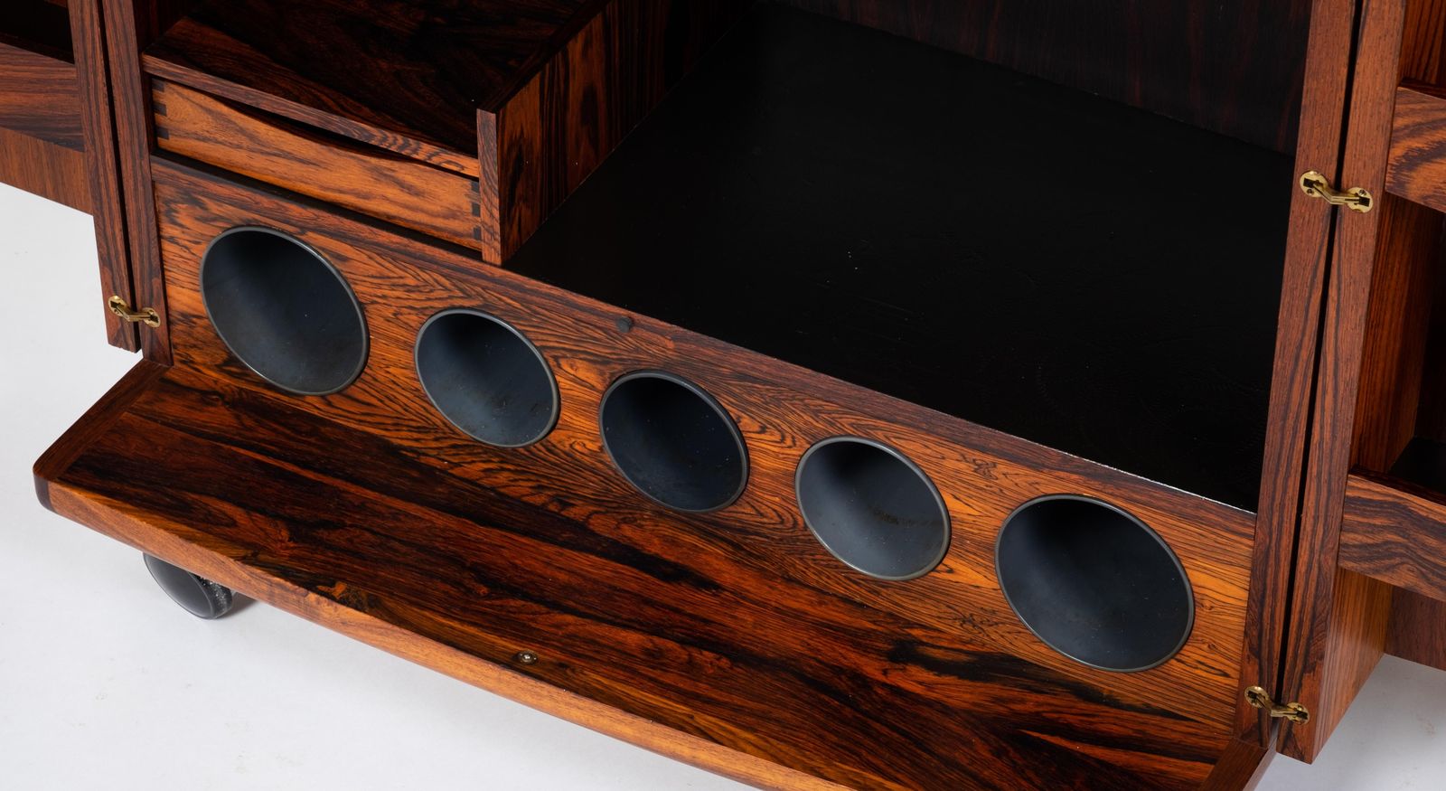 Rosewood Bar Cabinet By Illum Wikkelsø, Danish Design, 1960s photo vinterior