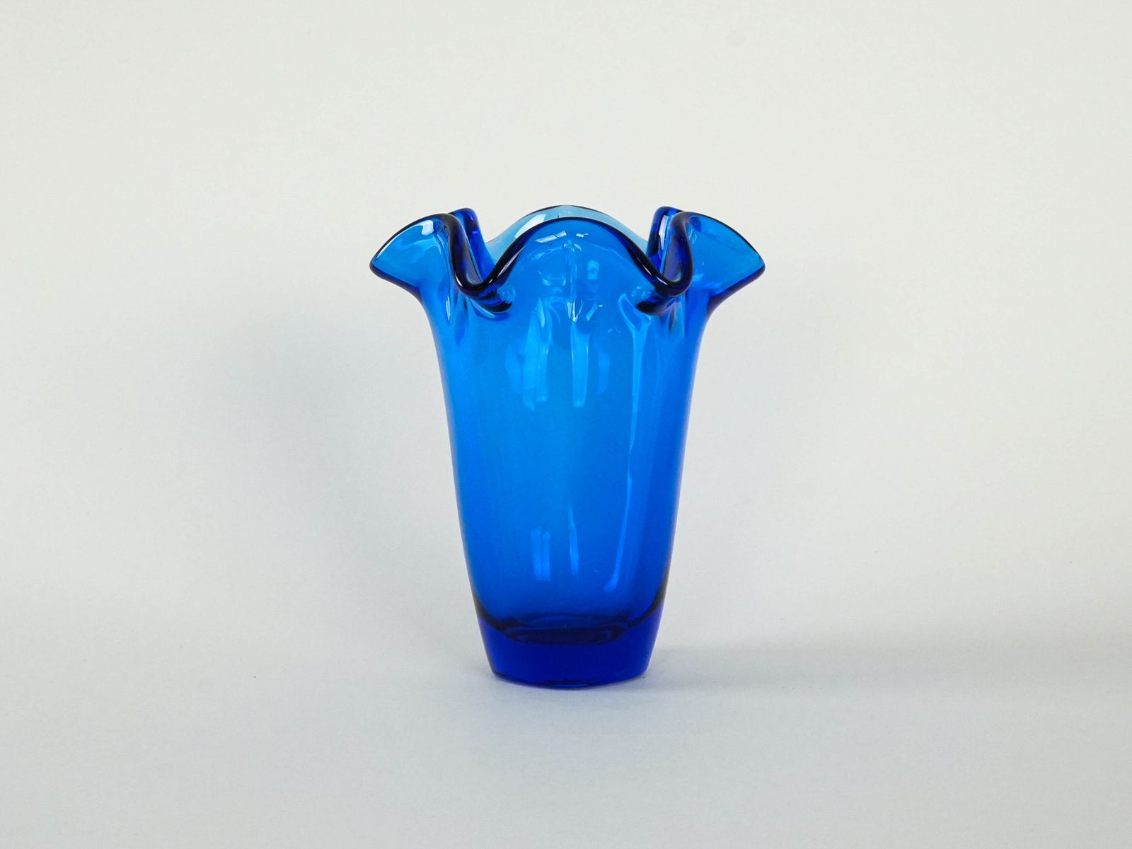Cobalt Glass Vase, Danish Design, 1970s, Made In Denmark photo Home Decor