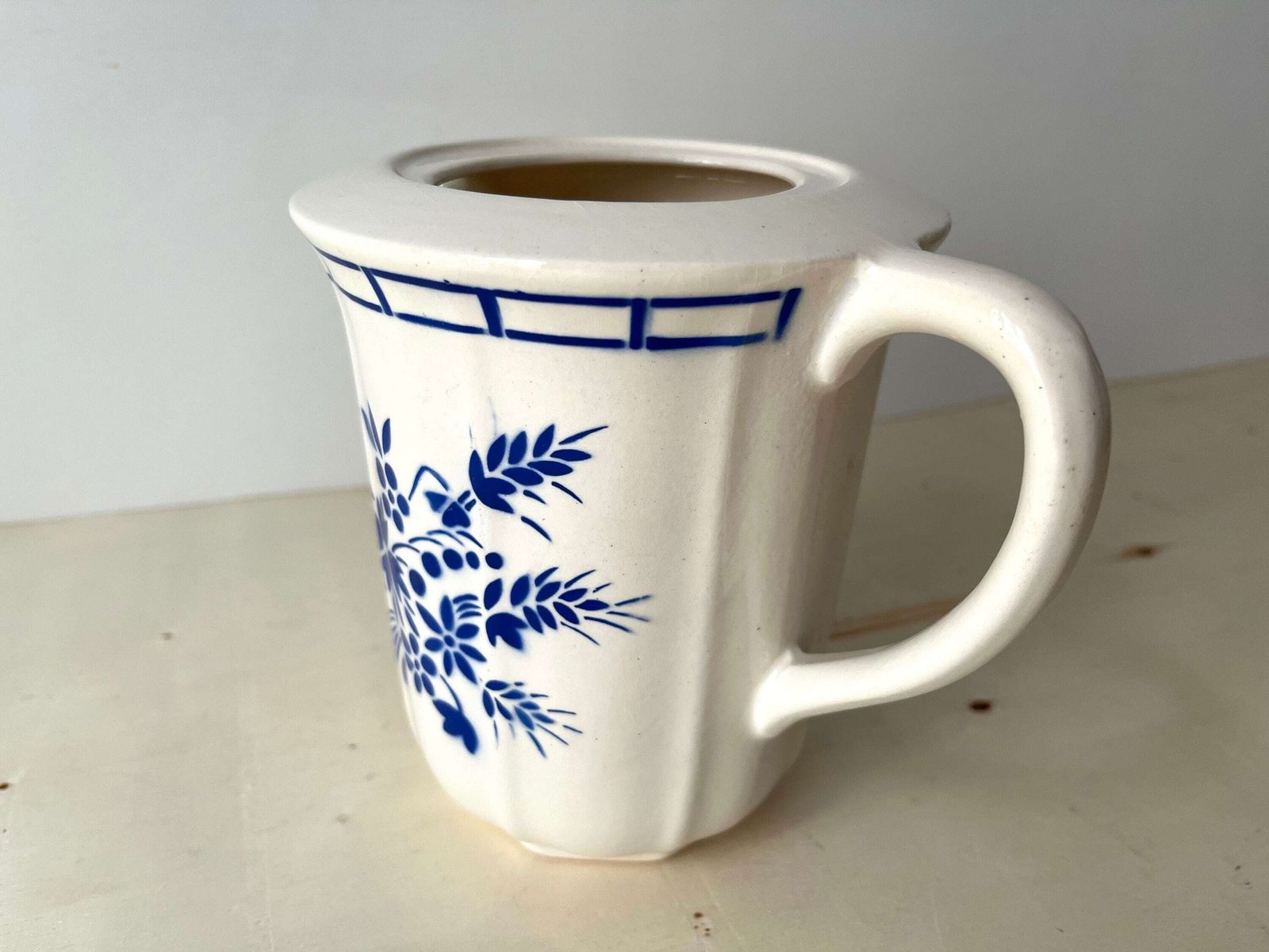 Home Decor French Porcelain Teapot Badonviller Flowers 40s 50s photo