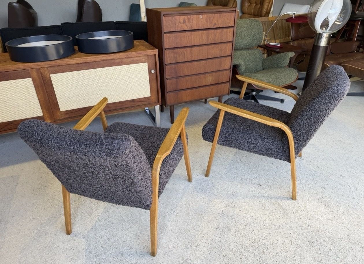 photo buy Danish Armchairs In Mid Century Style, Retro, Vintage