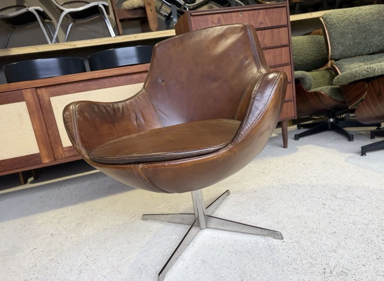 Mid Century Swivel Lounge Chair By Grassoler Rosetta 1970s Spain photo Furniture