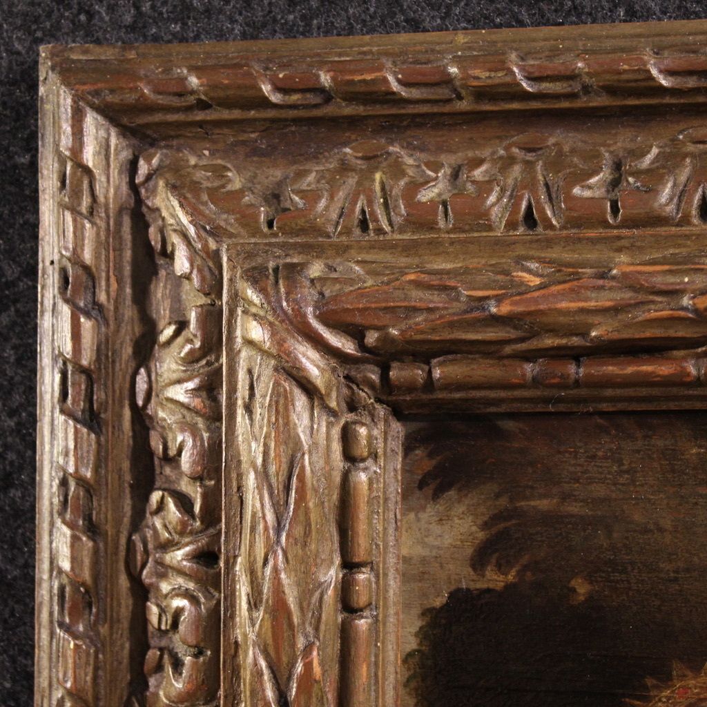 Antique 17th Century Painting On Panel, Mystical Marriage Of Saint Catherine Of Alexandria photo buy