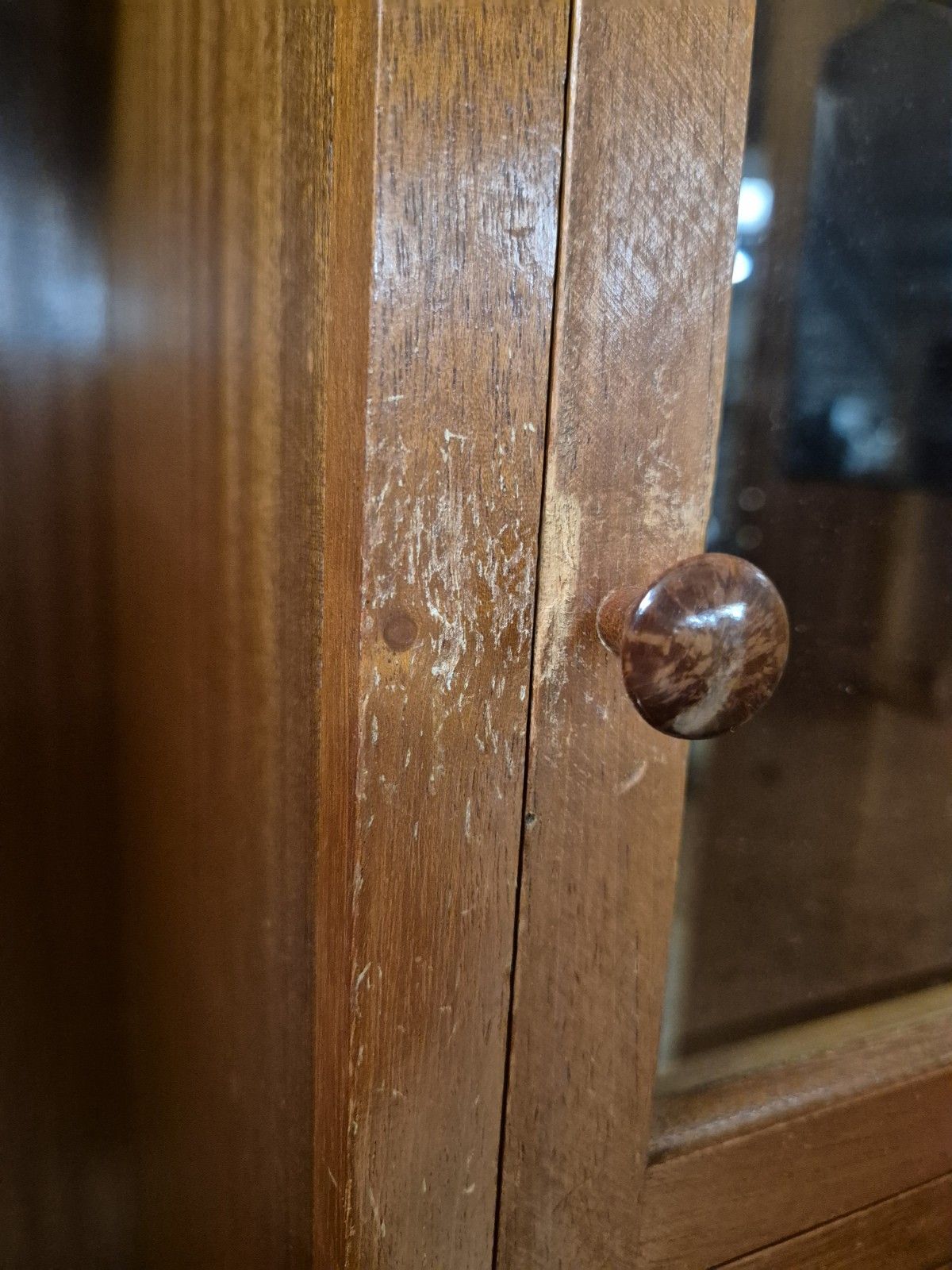 Furniture Mid Century French Style Walnut Works Gentleman's Wardrobe photo