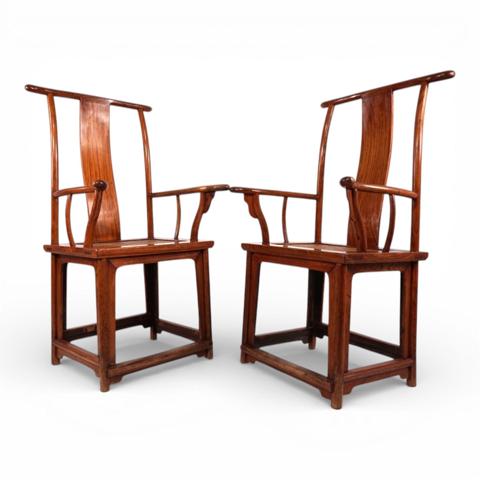 Set Of 2 Chinese High Backed Armchairs In The Style Of The Ming Dynasty, 1920 photo Furniture