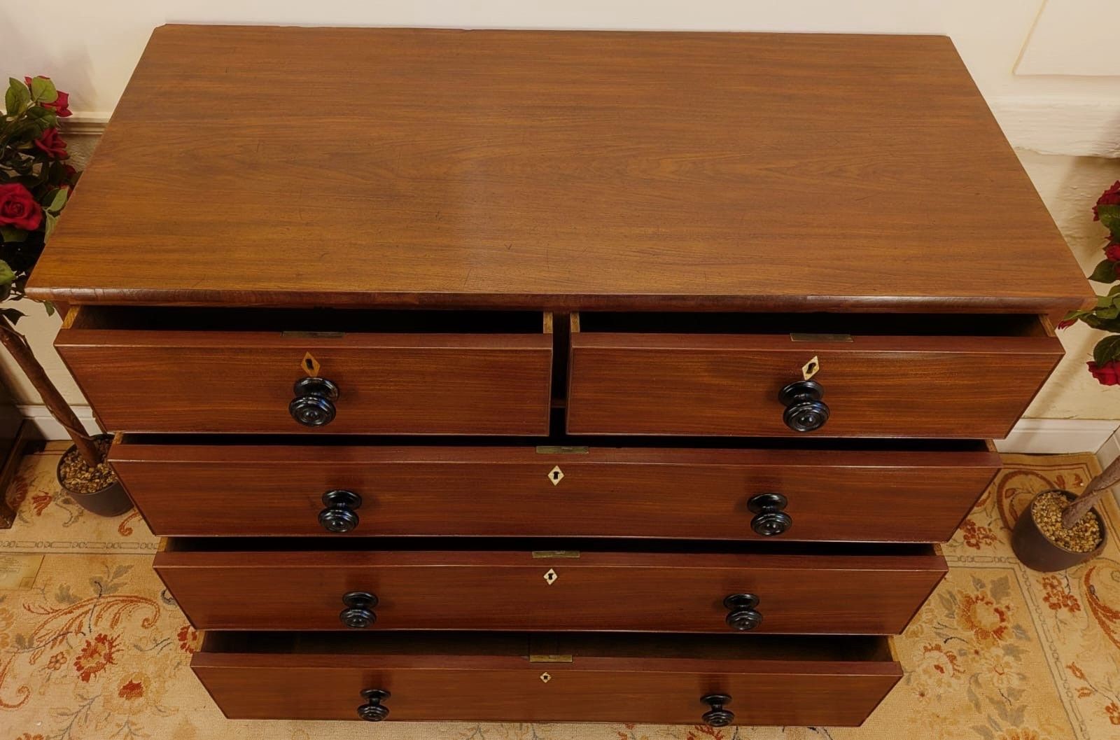 Early 19th Century Mahogany Chest Of Two Over Three Drawers photo vinterior