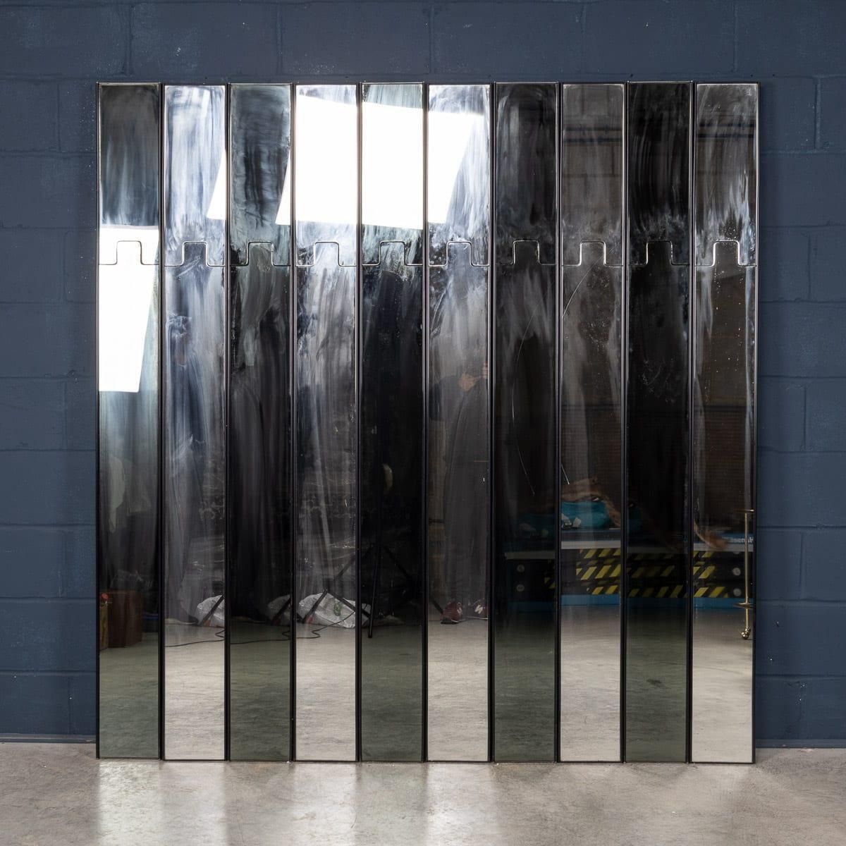 20thc Italian Modular "Gronda" Mirror Coat Rack By Luciano Bertoncini For Elco photo furniture