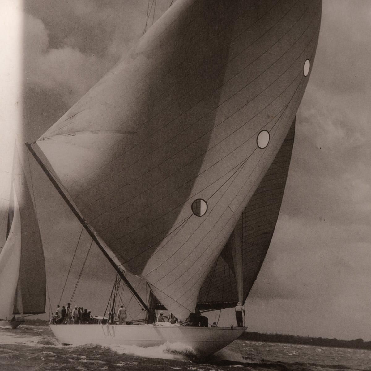 photo furniture 20th Century Framed Beken Of Cowes Print Of The Racing Yacht 'Velsheda' C.1934