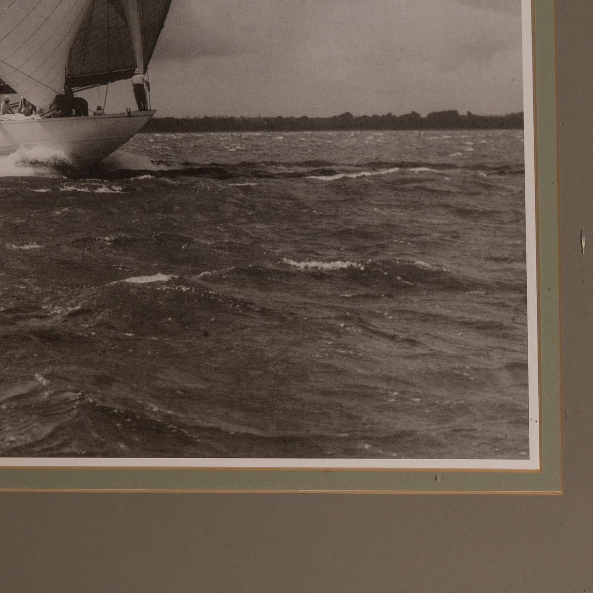 1218.0 20th Century Framed Beken Of Cowes Print Of The Racing Yacht 'Velsheda' C.1934 photo