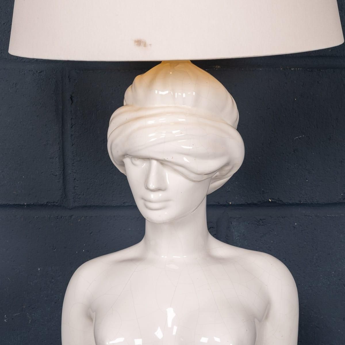 20thc Italian Ceramic Table Lamp By Giulio Ciniglia For Vivai Del Sud C.1970 photo buy