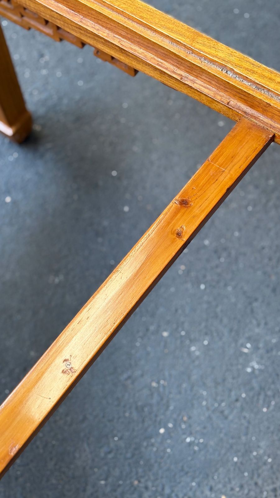 photo for sale Qing Dynasty Elmwood Square Coffee Table With Open Fretwork And Horse Hoof Legs, China Circa 1912