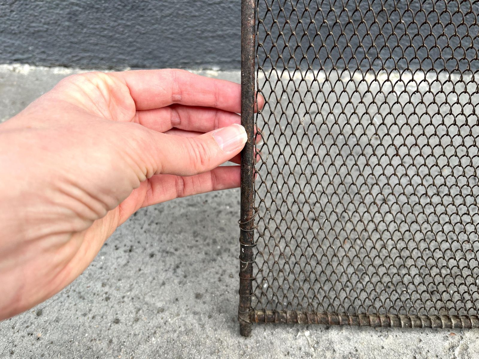 photo buy French 19th Copper Fire Screen 53 X 20 Inches, Napoleon 3rd Fireplace Protector, 4 Flap Antique Chimney Screen