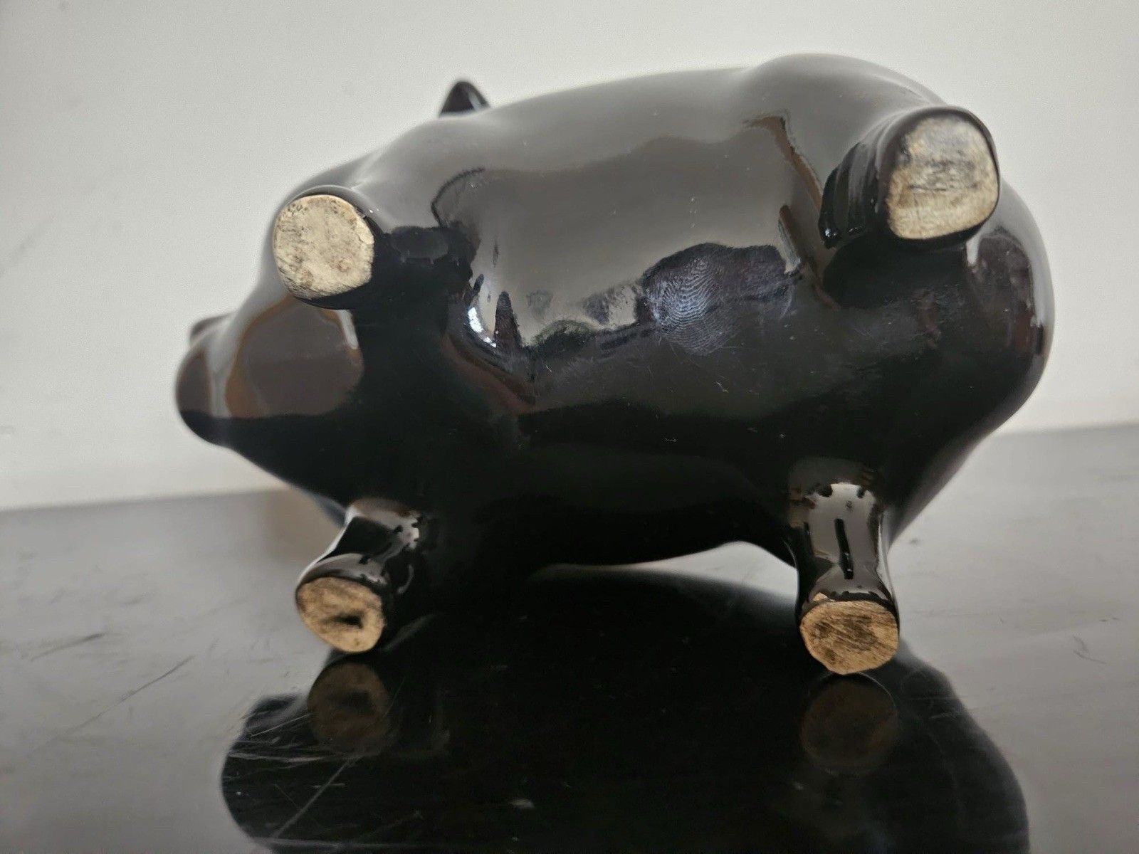 Vtg Mid Century 50s Arthur Wood Money Pig Unbroken Piggy Bank Ornament R1098 photo Home Decor