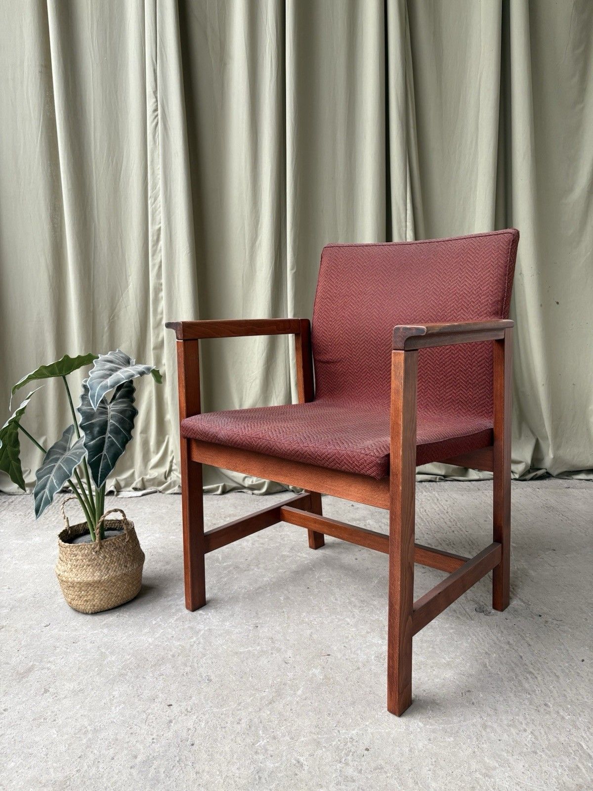 Vtg Late Mid Century Chair Side Armchair  Danish Scandi Retro R1101 photo furniture