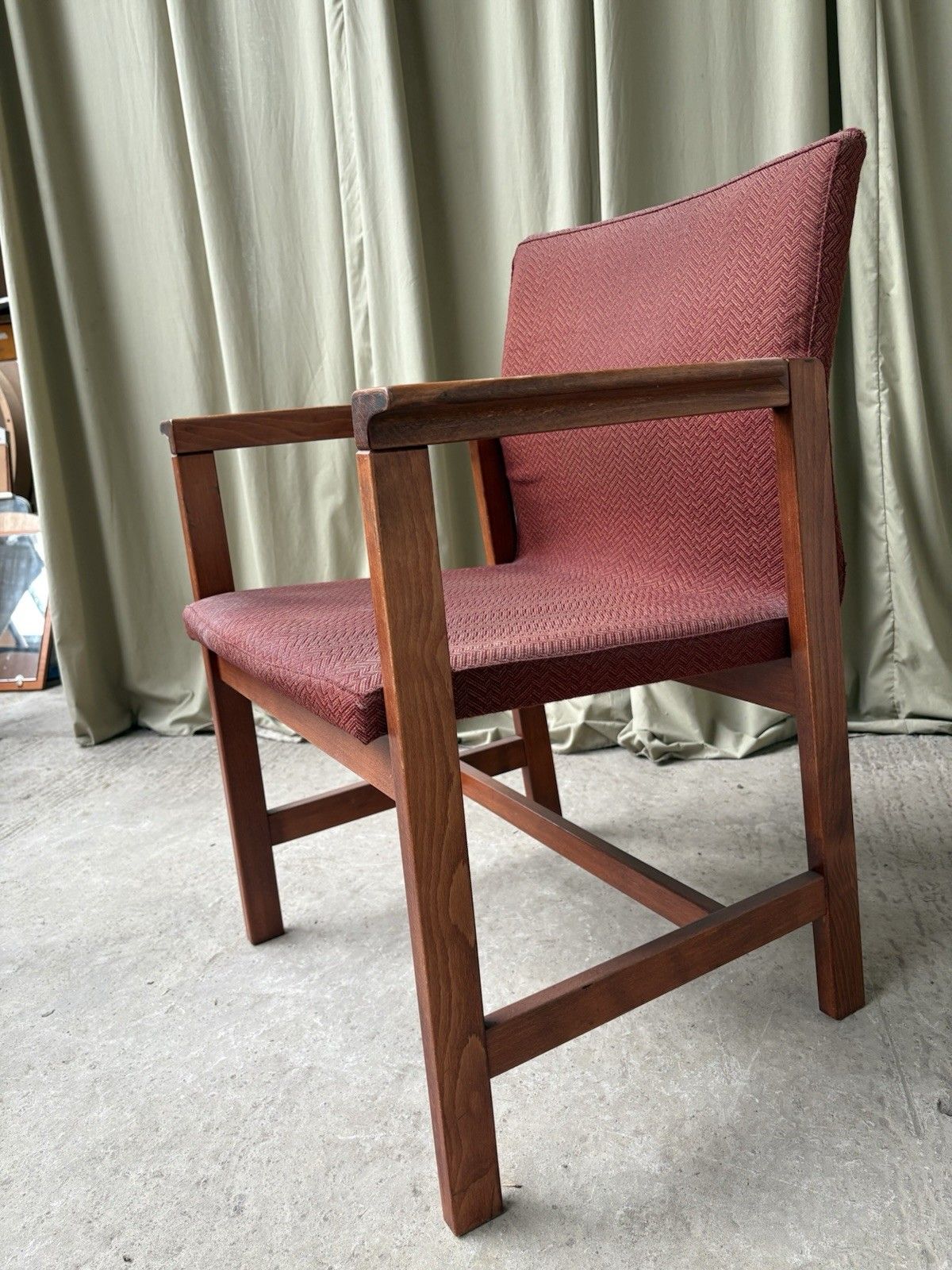 Vtg Late Mid Century Chair Side Armchair  Danish Scandi Retro R1101 photo 241.5