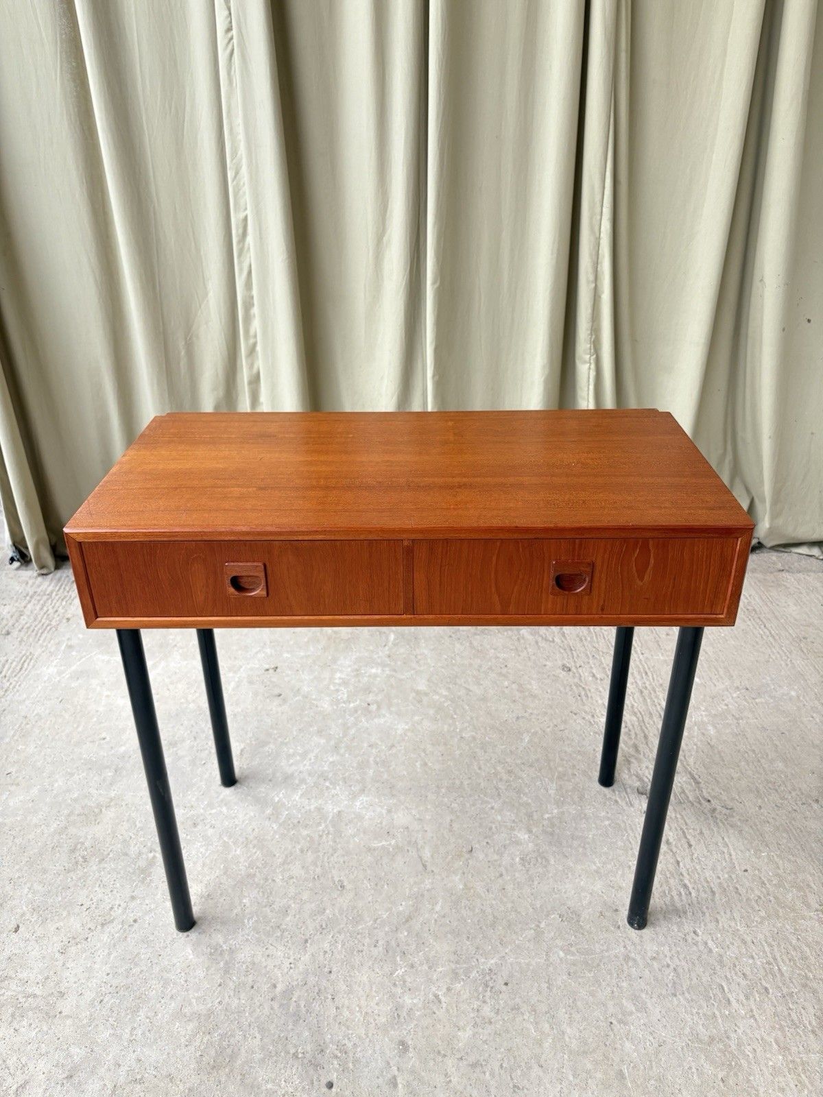 Vtg Mid Century Danish Cado Compact Desk Console Side Table Chest Drawers R1103 photo vinterior