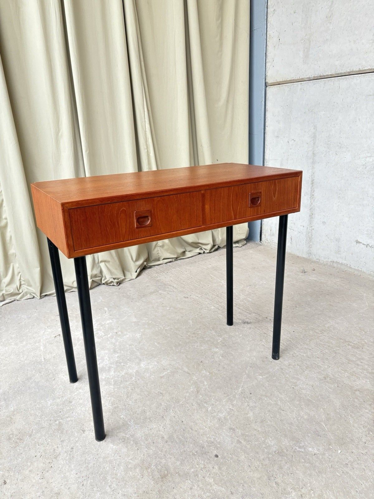 Vtg Mid Century Danish Cado Compact Desk Console Side Table Chest Drawers R1103 photo buy