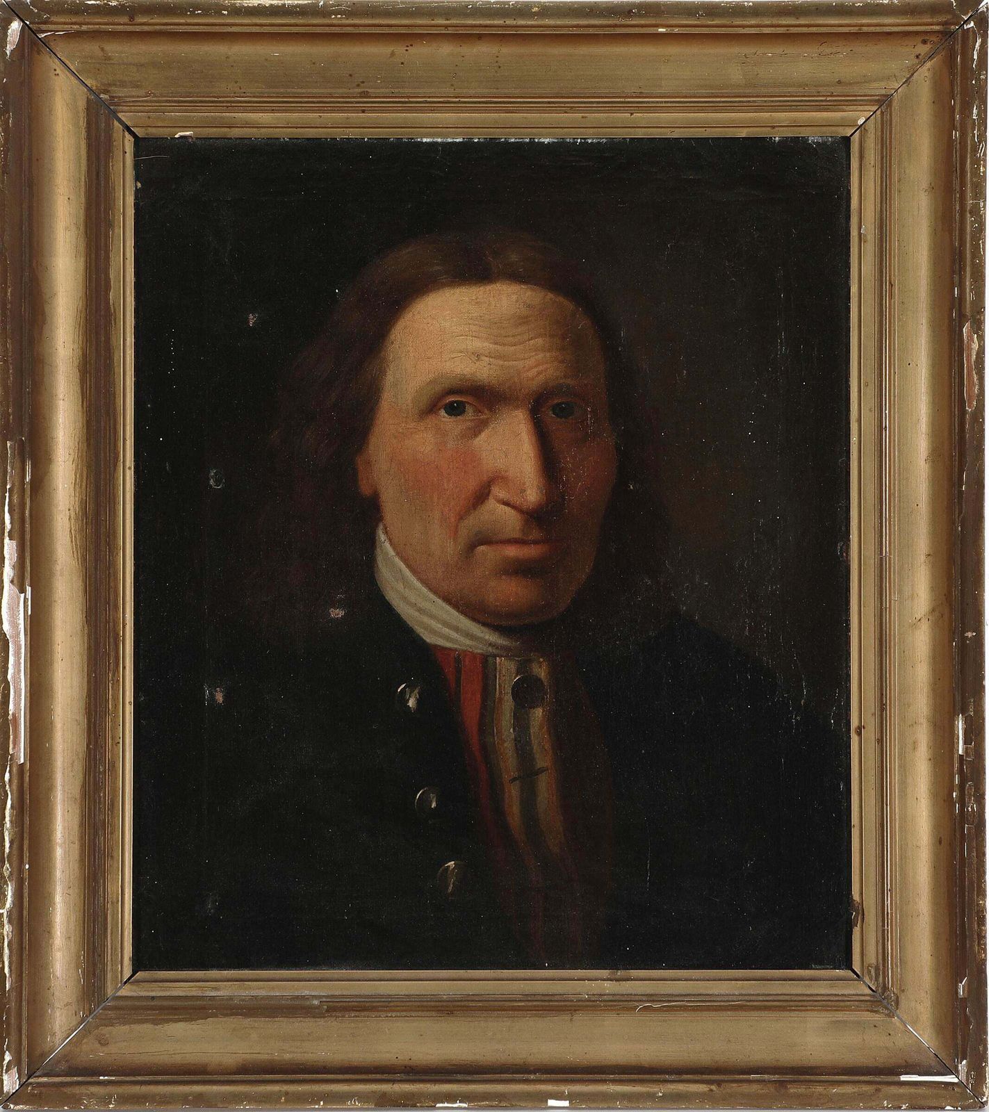 Antique Original Oil Portrait Painting Of A Danish Gentleman