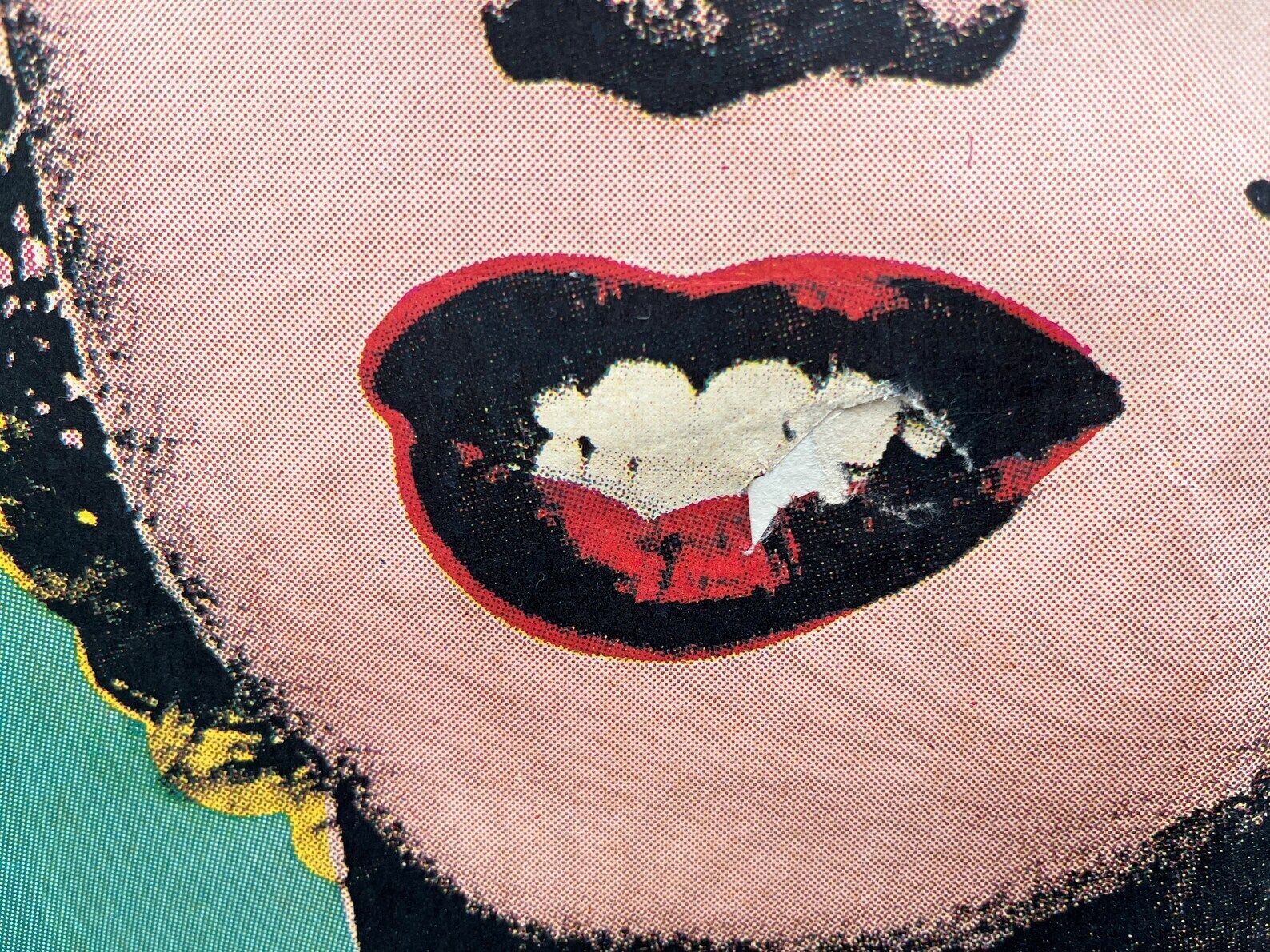 Giant Andy Warhol Rare Poster From The Exhibition "Retrospective" 1990, Original Pop Art Serigraph, Marylin Monroe Vintage French Poster photo vintage