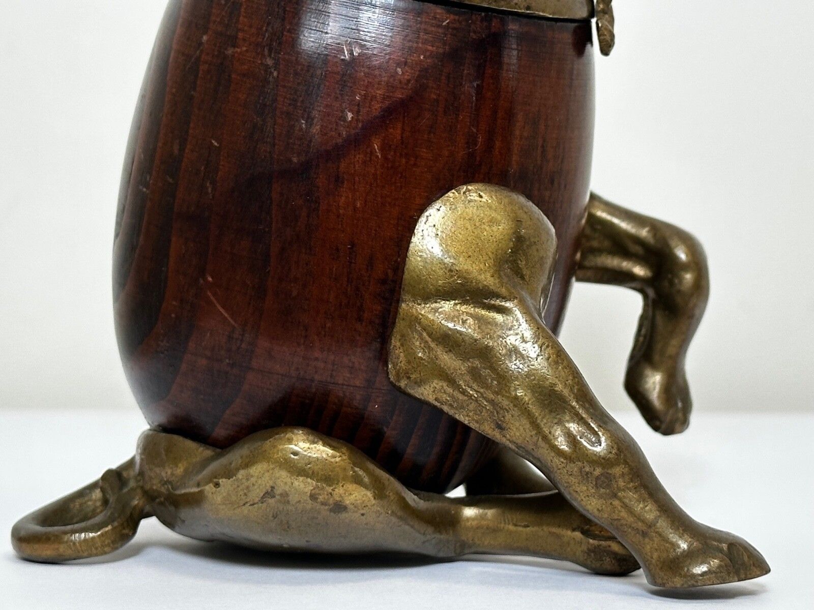 Home Decor Small Victorian Style Decorative Bulldog Inkwell Named Charlie photo