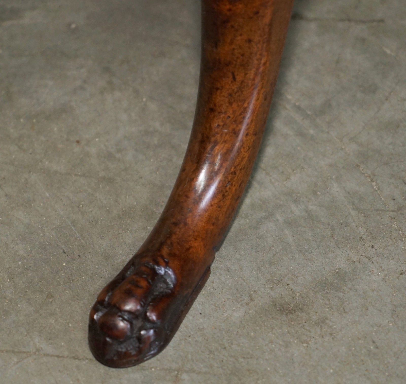 2950.0 Antique Georgian Pie Crust Edge Thomas Chippendale Tilt Top Occasional Table photo