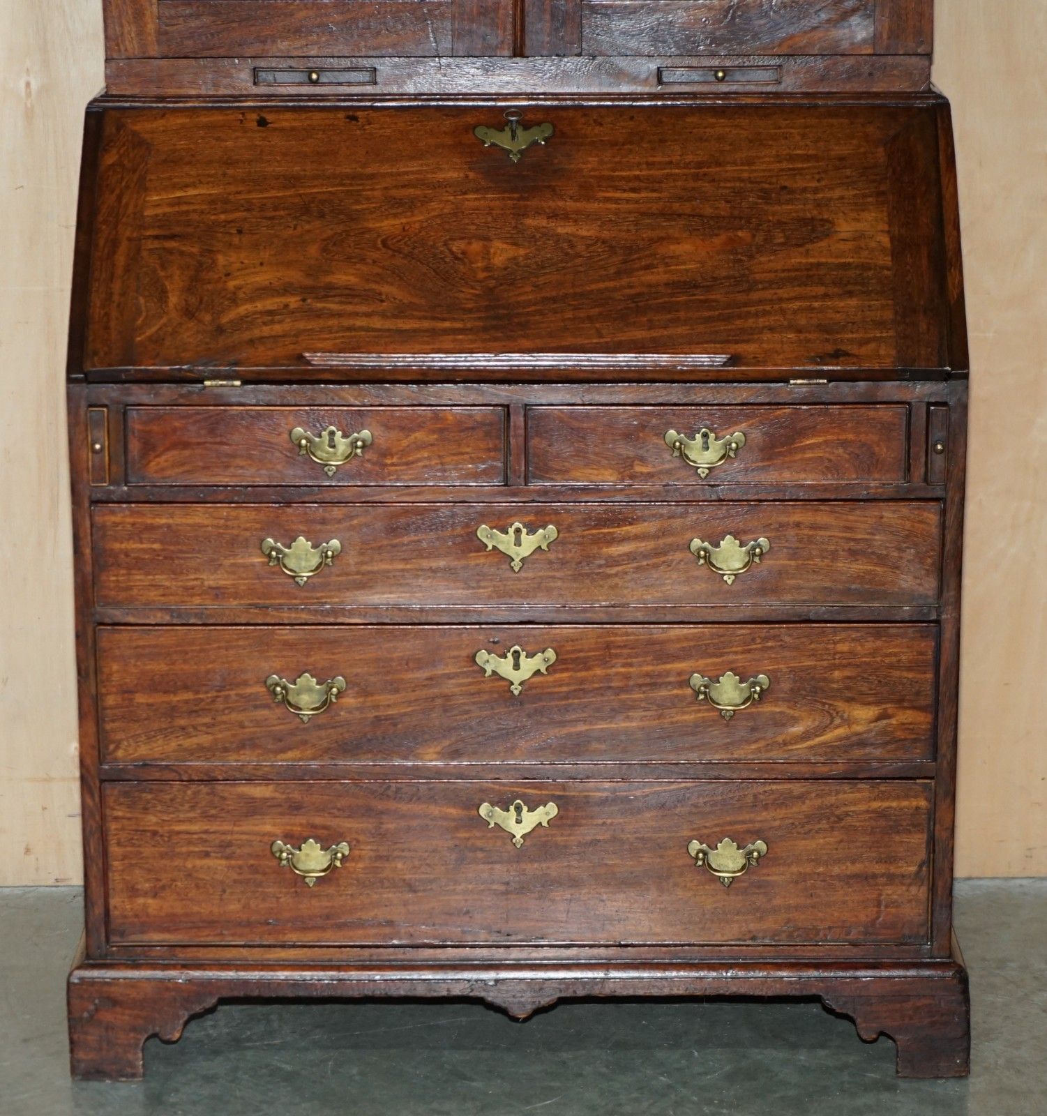 George III Circa 1760 American Colonial Camphor Wood Library Bureau Bookcase photo Furniture