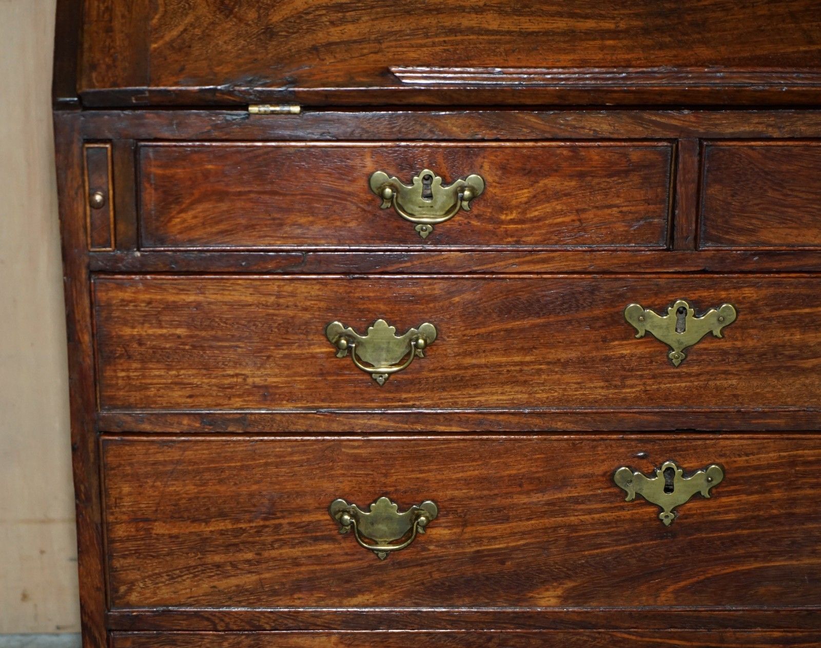 George III Circa 1760 American Colonial Camphor Wood Library Bureau Bookcase photo vintage