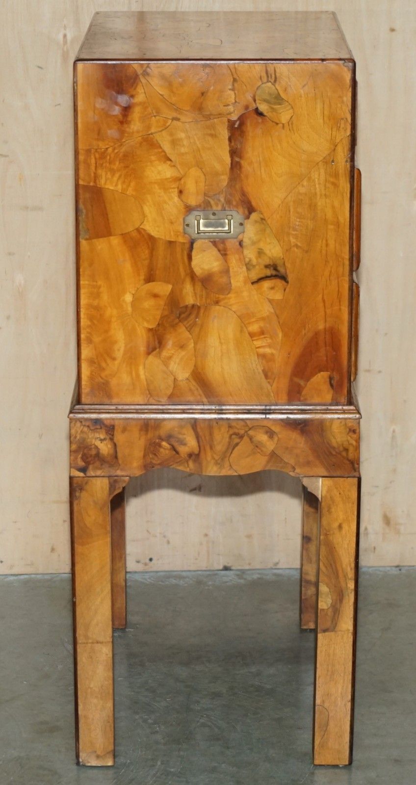 photo furniture Antique Victorian Olive Wood Military Campaign Drinks Cabinet Chest Of Drawers