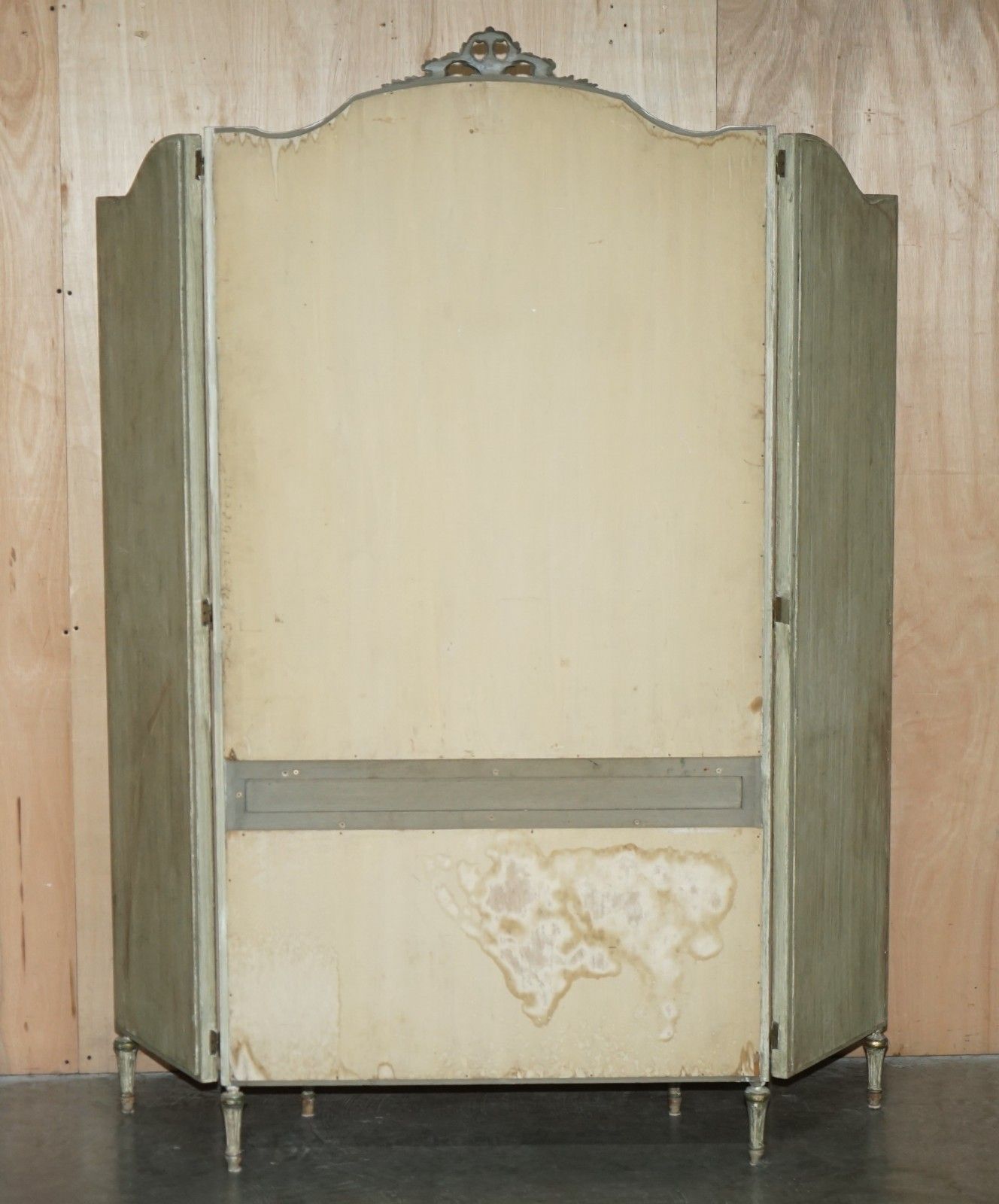 photo buy Antique French Louis XVI Style Dressing Room Console Table Full Length Mirror