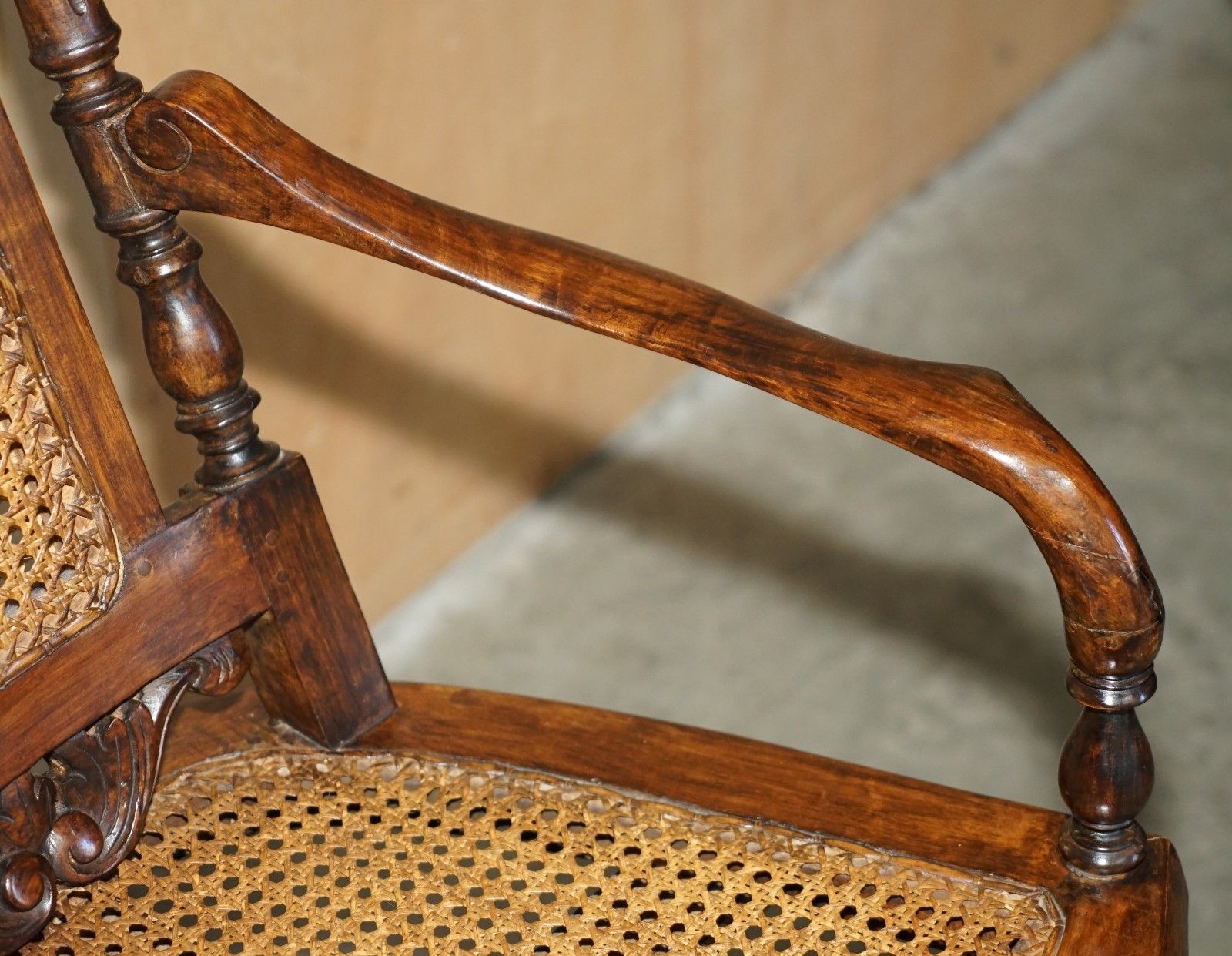 Furniture Unique Antique Victorian Height Adjustable Swivel Office Captains Bergere Chair photo